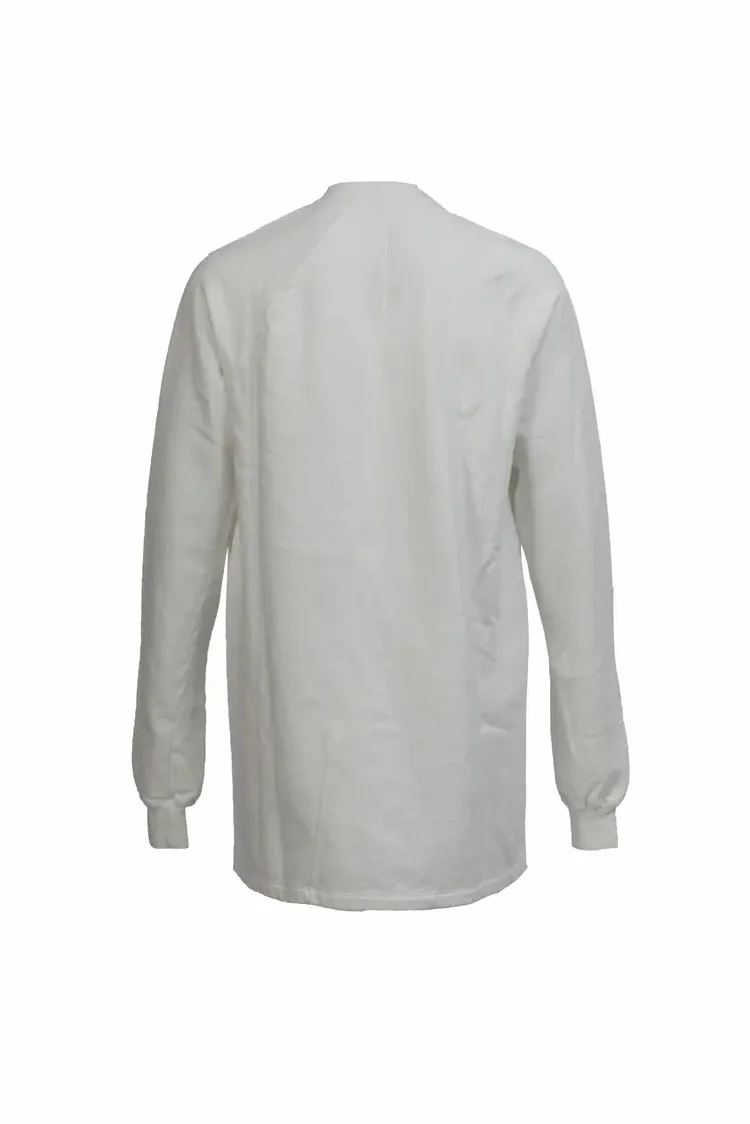 Drkshdw by Rick Owens (woven long-sleeved sweatshirt-baseball shirt) DU17S5271 F 11 MILK - Image 5
