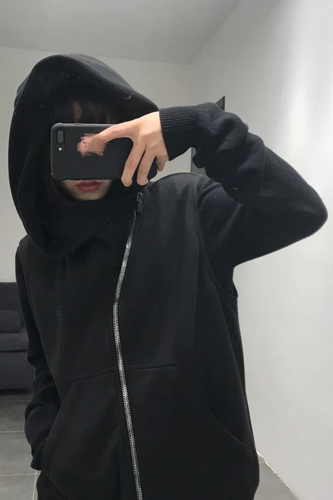 Drkshdw by Rick Owens (woven sweater-mountain zone hoodie) DU17S5286 F 09 BLACK - Image 18