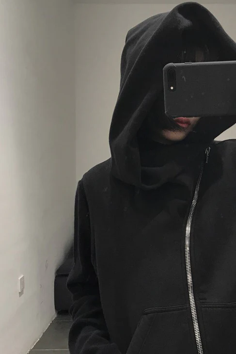 Drkshdw by Rick Owens (woven sweater-mountain zone hoodie) DU17S5286 F 09 BLACK - Image 20