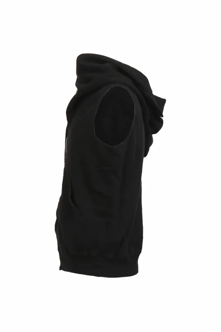 Drkshdw by Rick Owens (woven sweater-mountain zone hoodie) DU17S5286 F 09 BLACK - Image 3