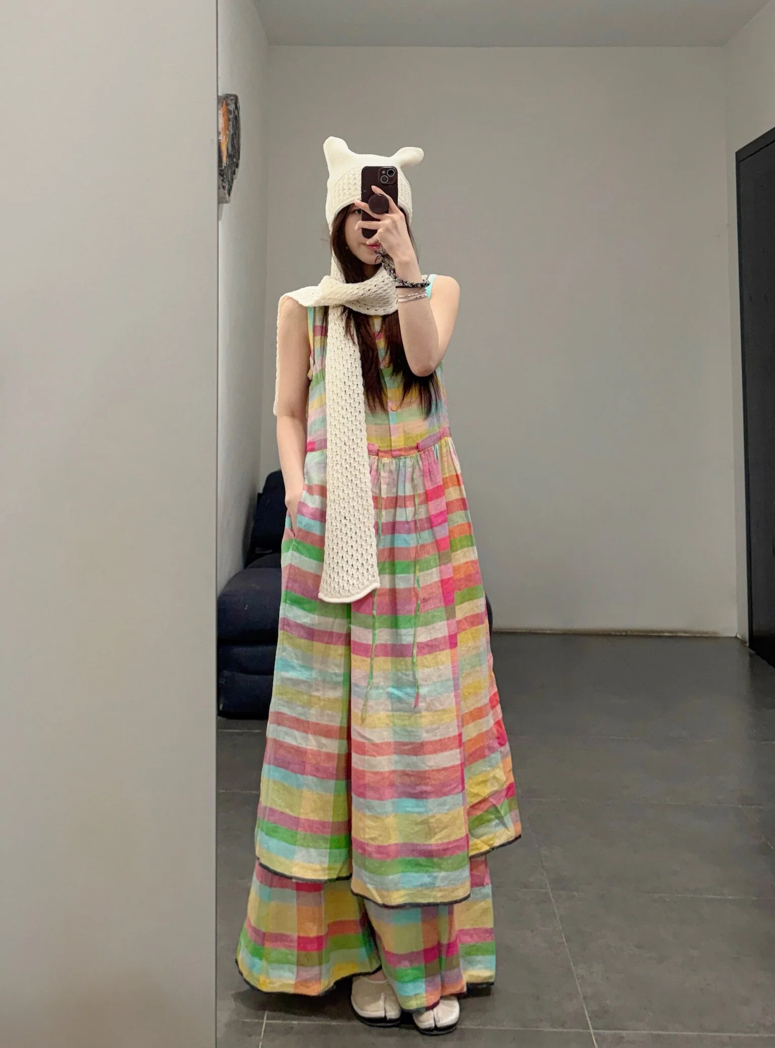 EKA Spring/Summer 2026 Sleeveless Fitted Waist Easy-to-Wear Summer Dress EKA-SS26198ICHIKO-2-MULTICOLOR - Image 16