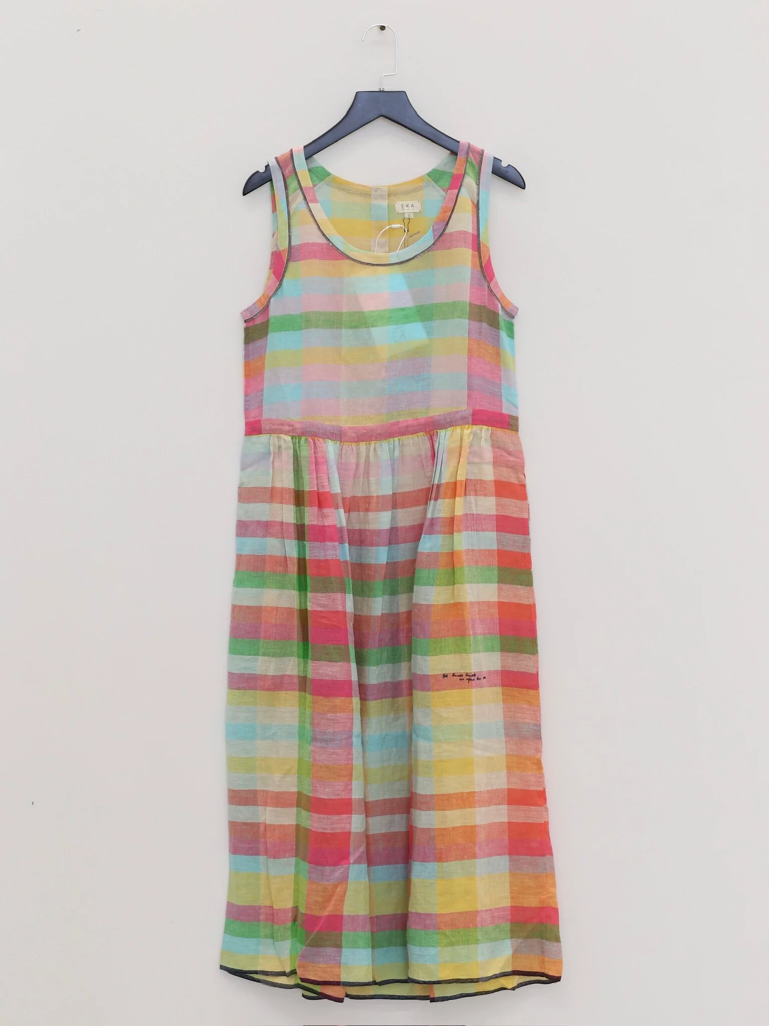 EKA Spring/Summer 2026 Sleeveless Fitted Waist Easy-to-Wear Summer Dress EKA-SS26198ICHIKO-2-MULTICOLOR - Image 3
