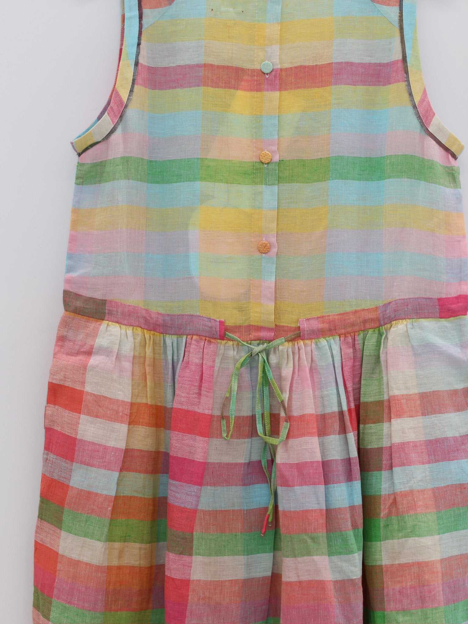 EKA Spring/Summer 2026 Sleeveless Fitted Waist Easy-to-Wear Summer Dress EKA-SS26198ICHIKO-2-MULTICOLOR - Image 5