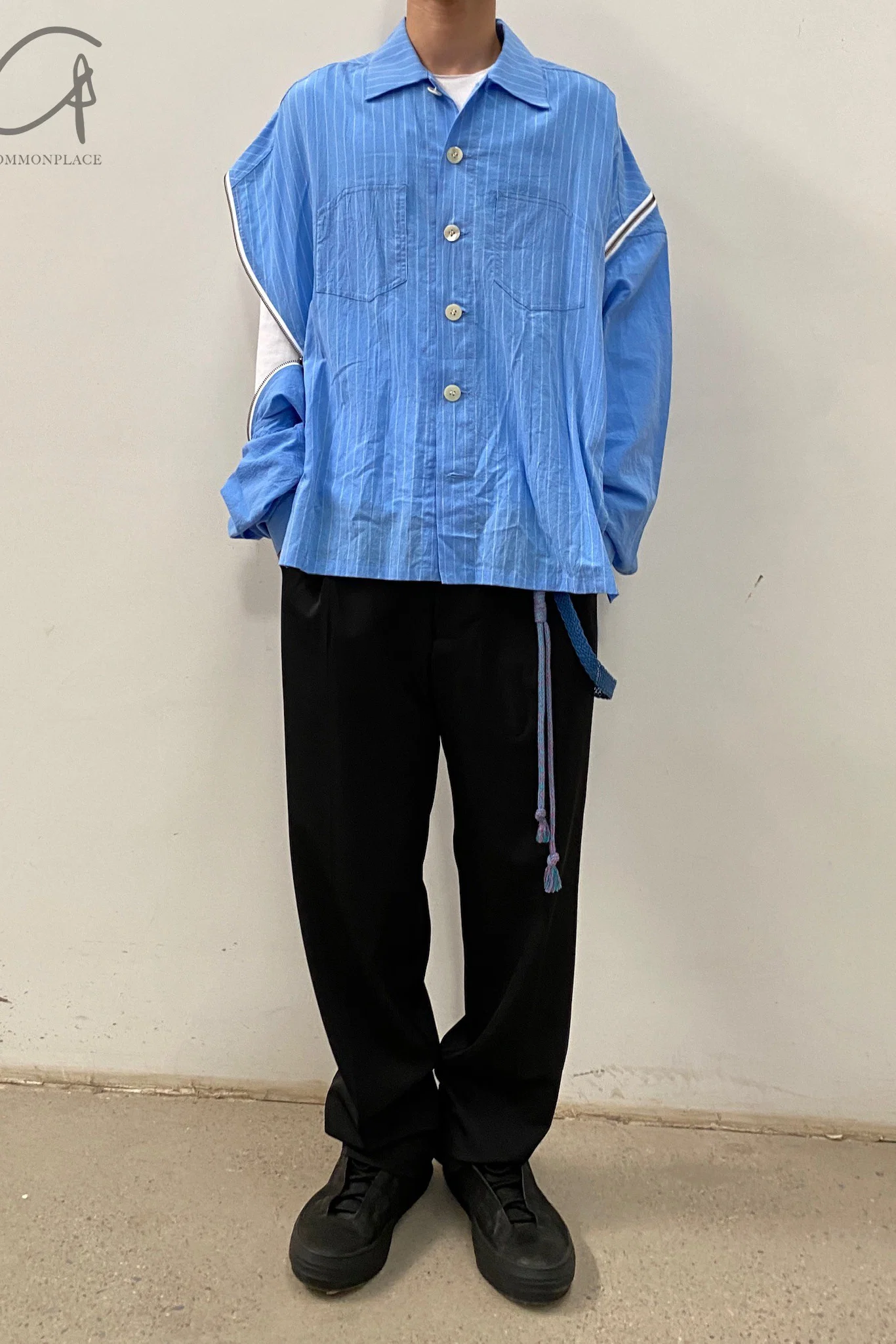 FACETASM Striped Zip Shirt MIMI-SH-U03 - Image 13