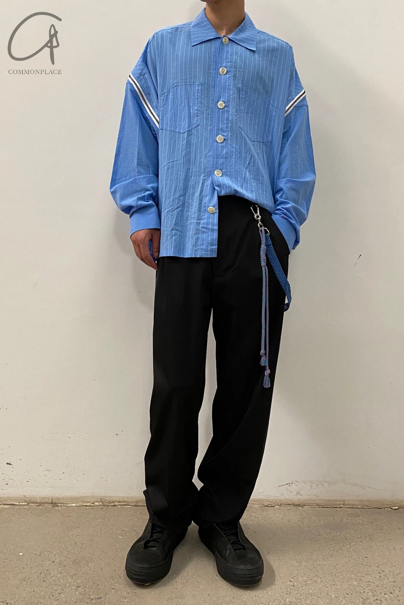 FACETASM Striped Zip Shirt MIMI-SH-U03 - Image 14