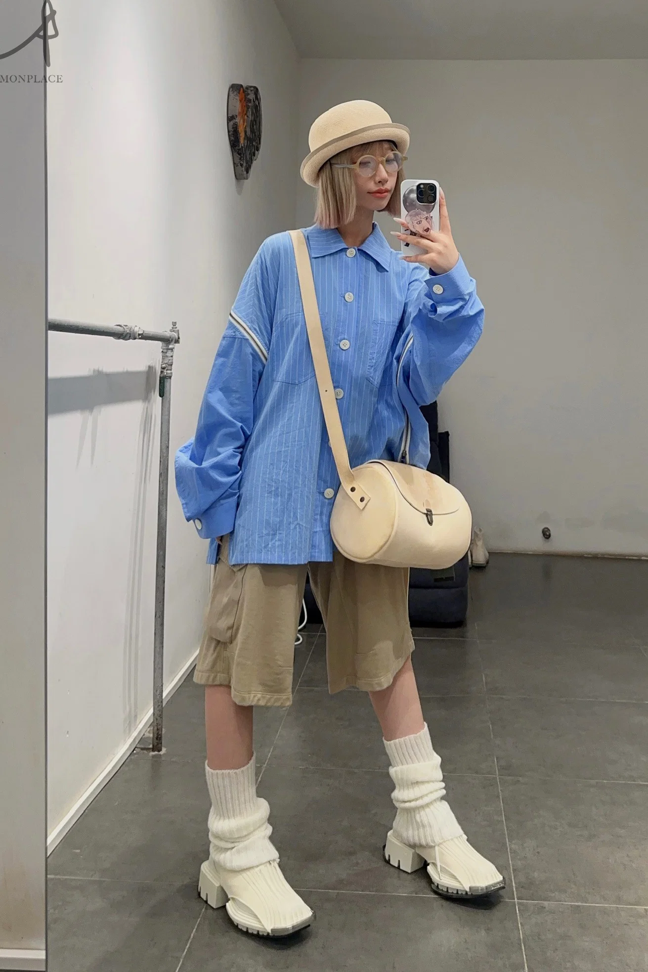 FACETASM Striped Zip Shirt MIMI-SH-U03 - Image 17