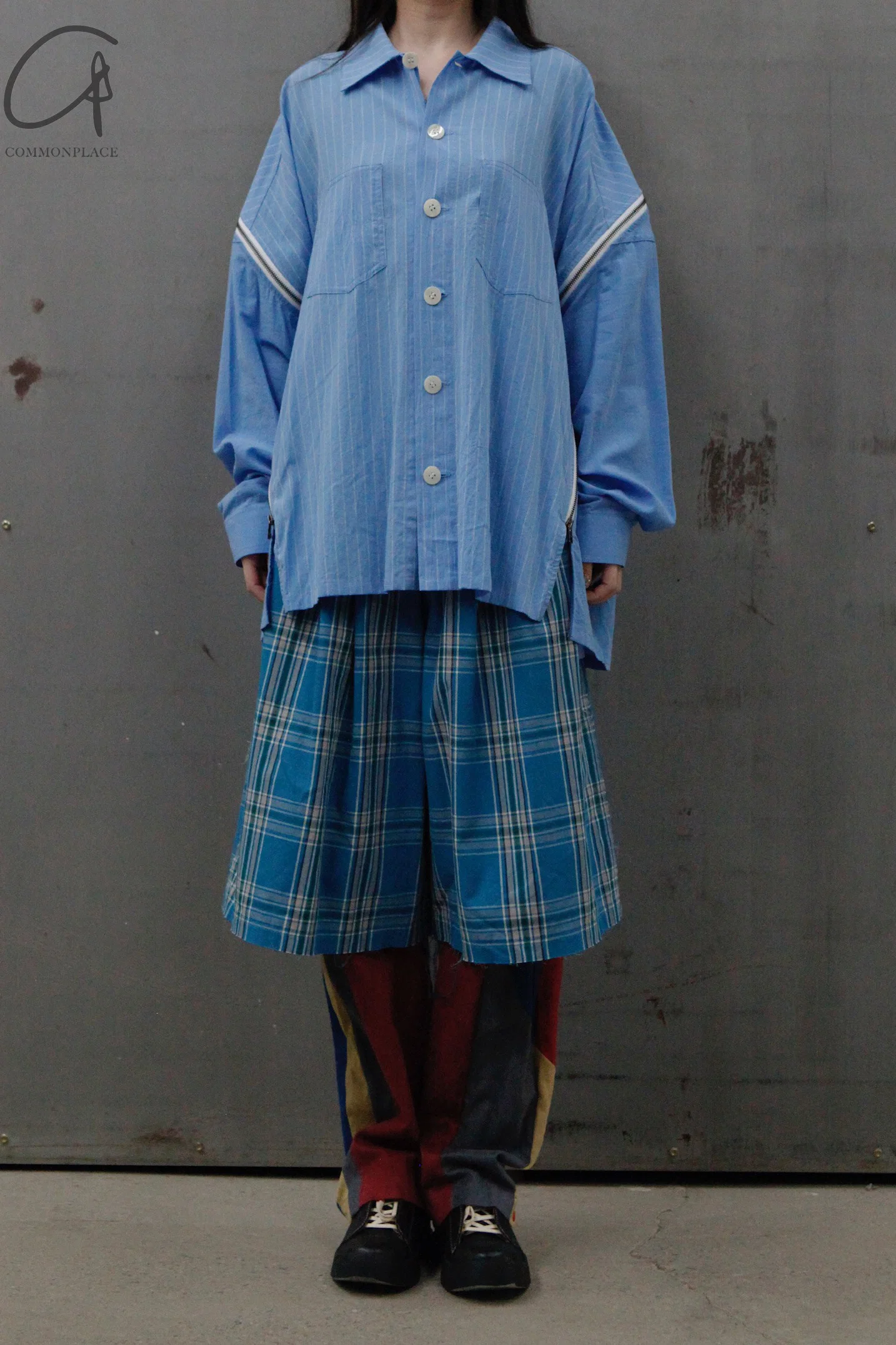 FACETASM Striped Zip Shirt MIMI-SH-U03 - Image 6