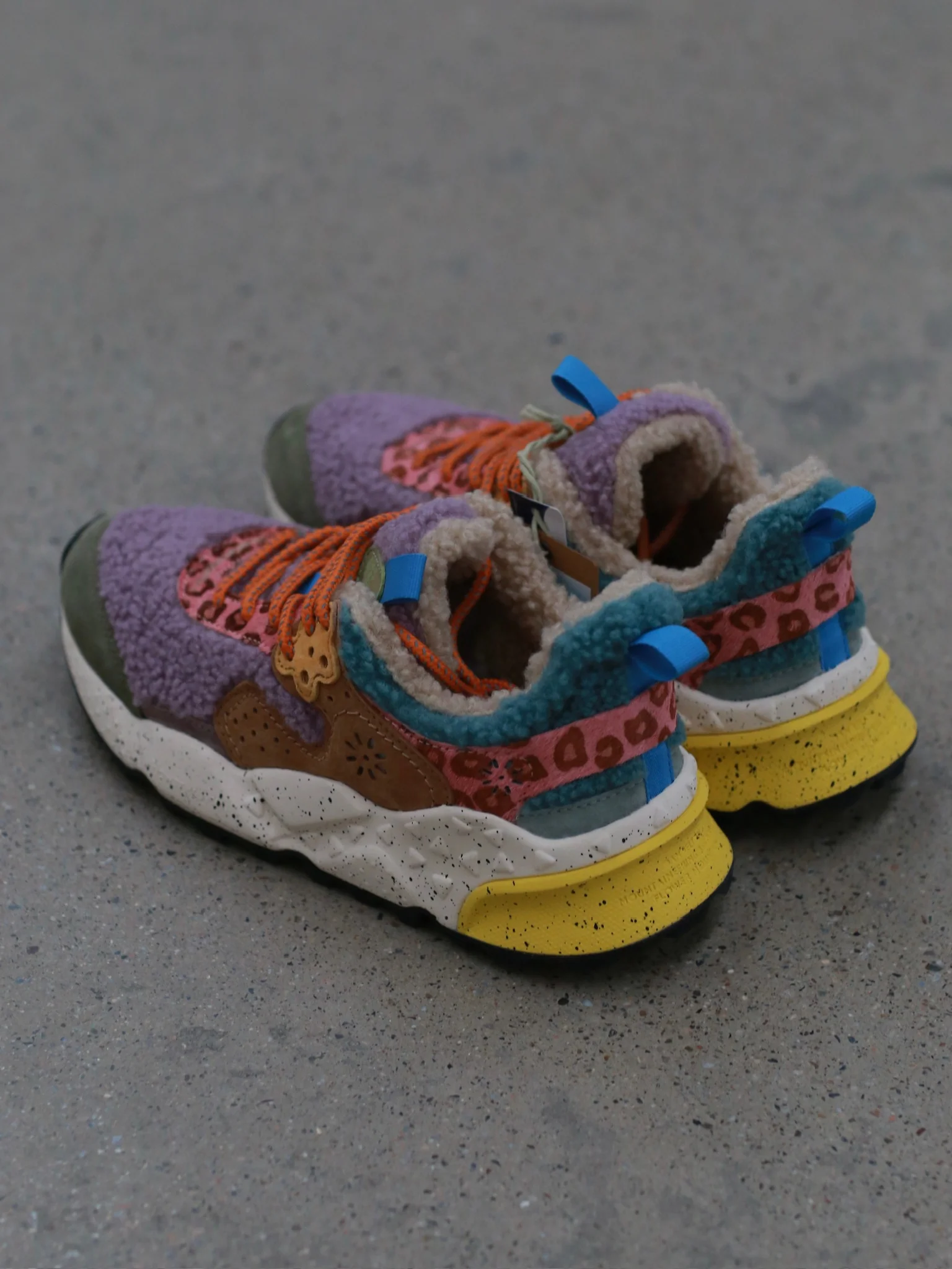 Flower Mountain Kotetsu Sneakers (Model: FM-FM36-3-069-SJLSYZ) - Dark Green/Sandstone Brown - Image 3