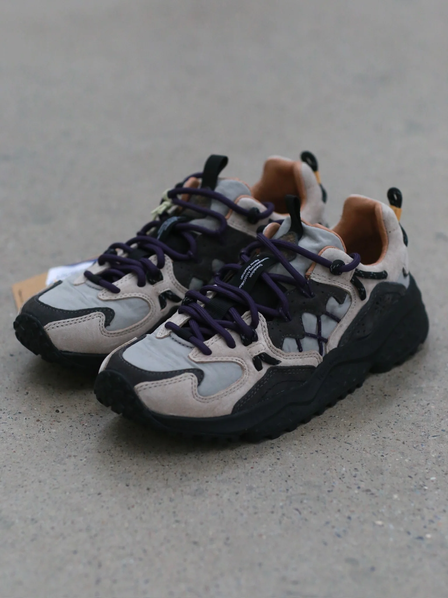Flower Mountain/Yamabushi Sneakers FM-FM125008-XQHTHH (New Light Brown/Charcoal Gray/Black) - Image 3