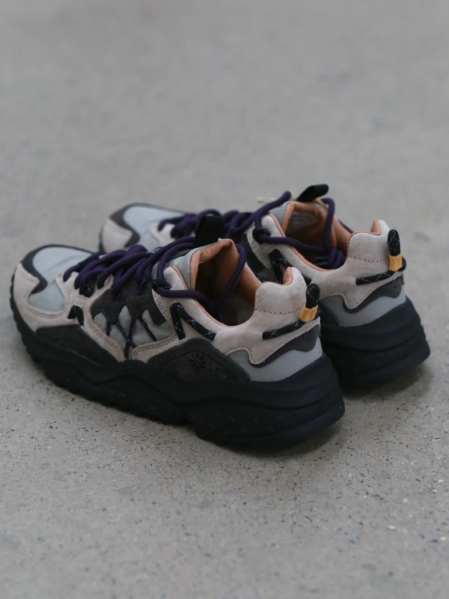 Flower Mountain/Yamabushi Sneakers FM-FM125008-XQHTHH (New Light Brown/Charcoal Gray/Black) - Image 4