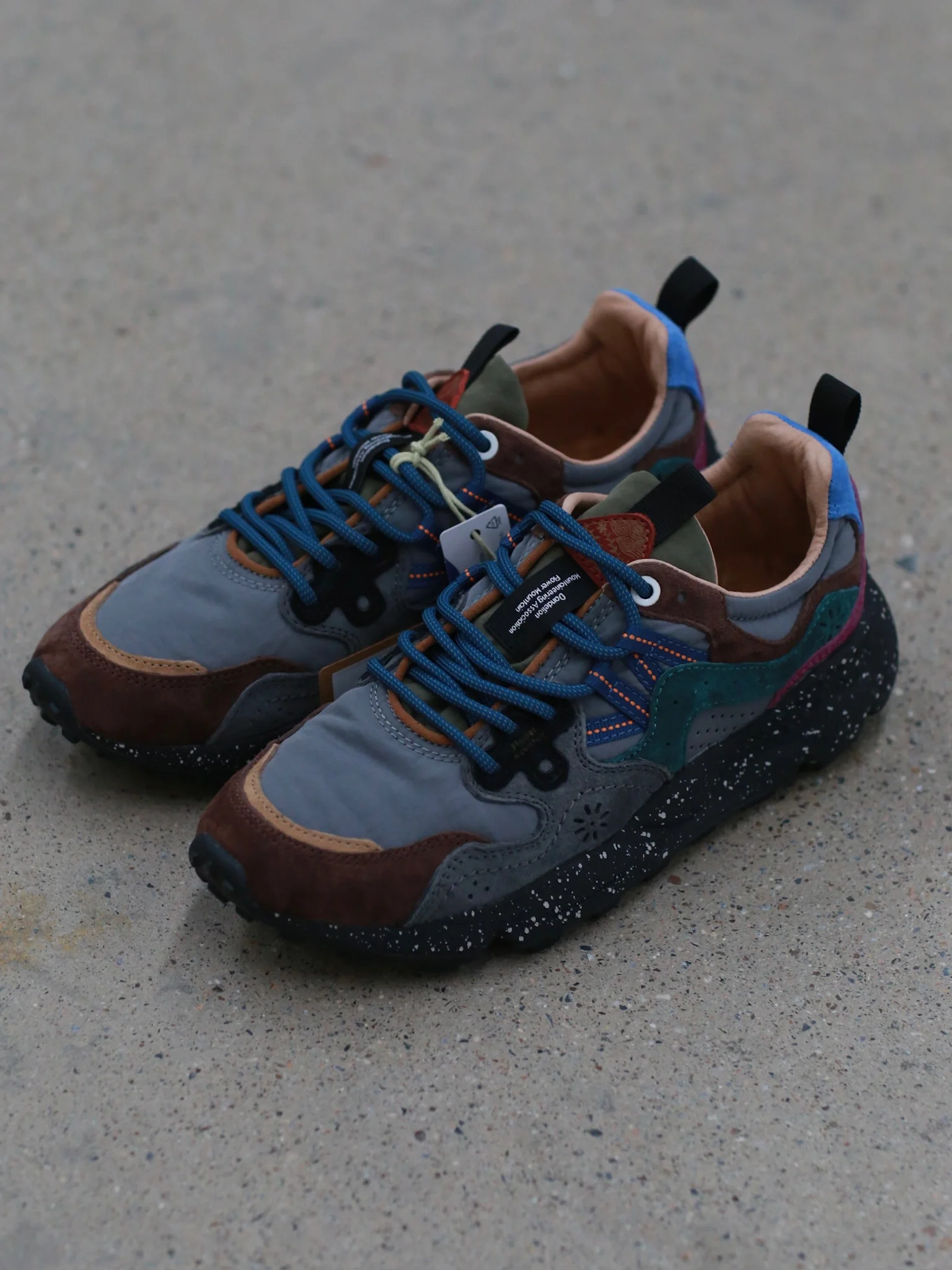 Flower Mountain/YAMANO 3 Hiking Shoes Series FM-FM63662-SHJLPTZ (Dark Gray/Olive Green/Grape Purple) (FM63568) - Image 3