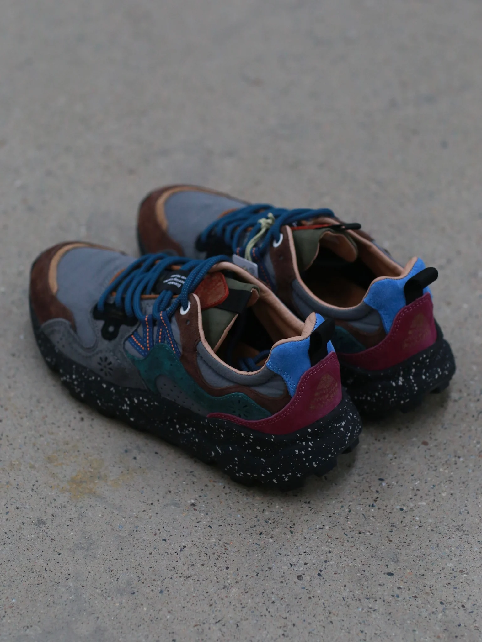 Flower Mountain/YAMANO 3 Hiking Shoes Series FM-FM63662-SHJLPTZ (Dark Gray/Olive Green/Grape Purple) (FM63568) - Image 4