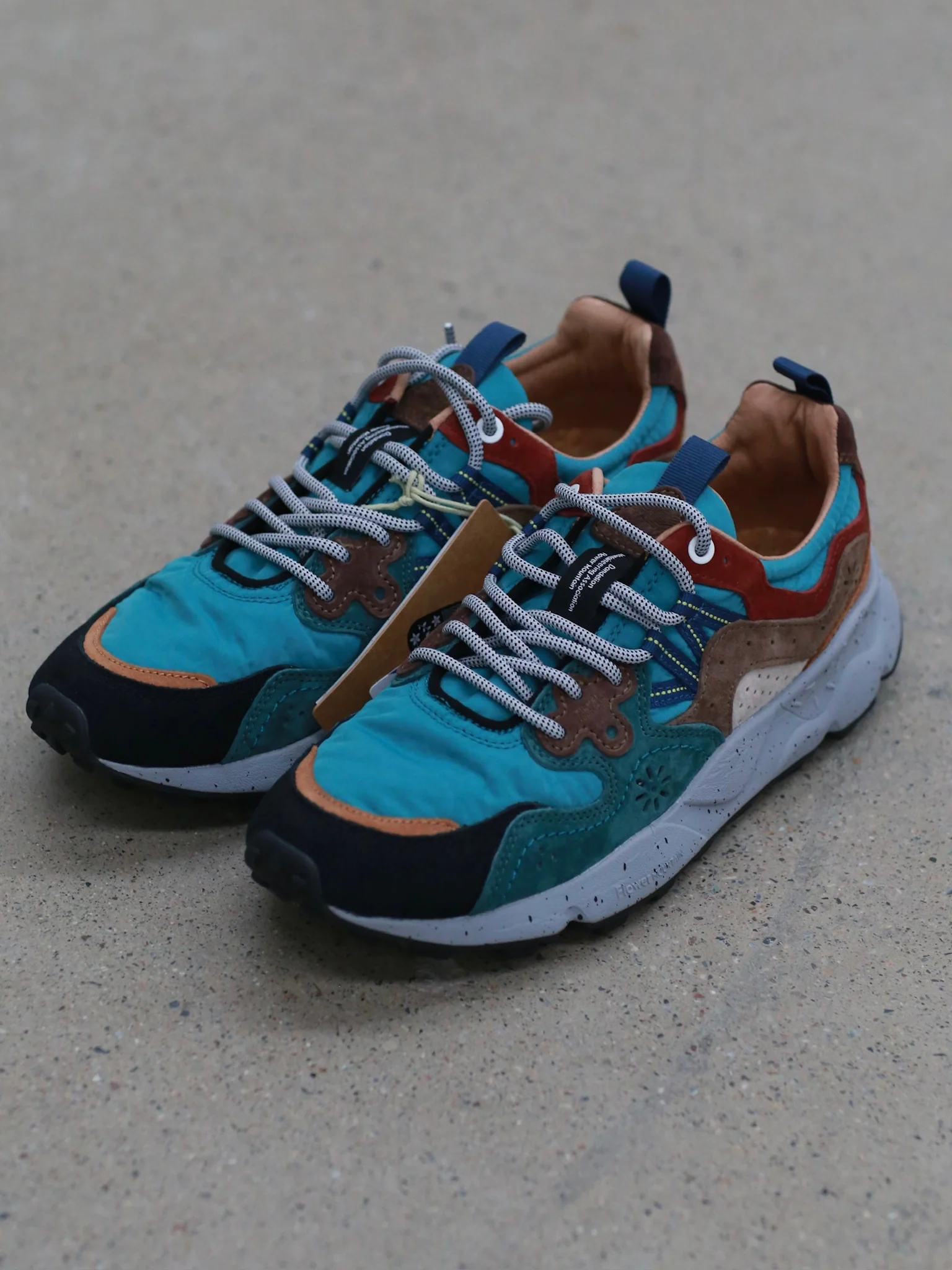 Flower Mountain/YAMANO 3 Hiking Shoes Series FM-FM63667-LSQH Blue/Dark Cyan/Black (FM63568) - Image 3
