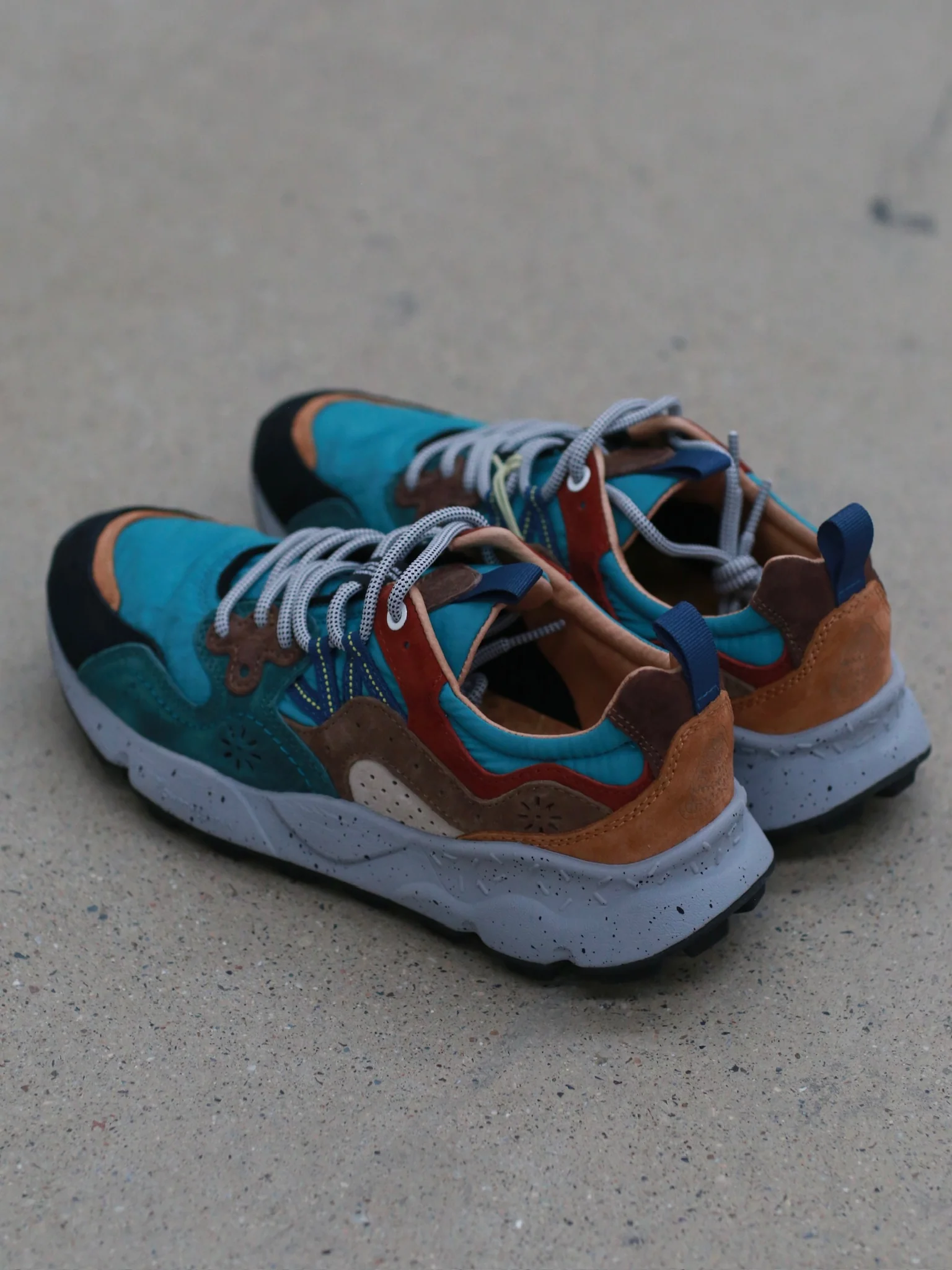 Flower Mountain/YAMANO 3 Hiking Shoes Series FM-FM63667-LSQH Blue/Dark Cyan/Black (FM63568) - Image 4