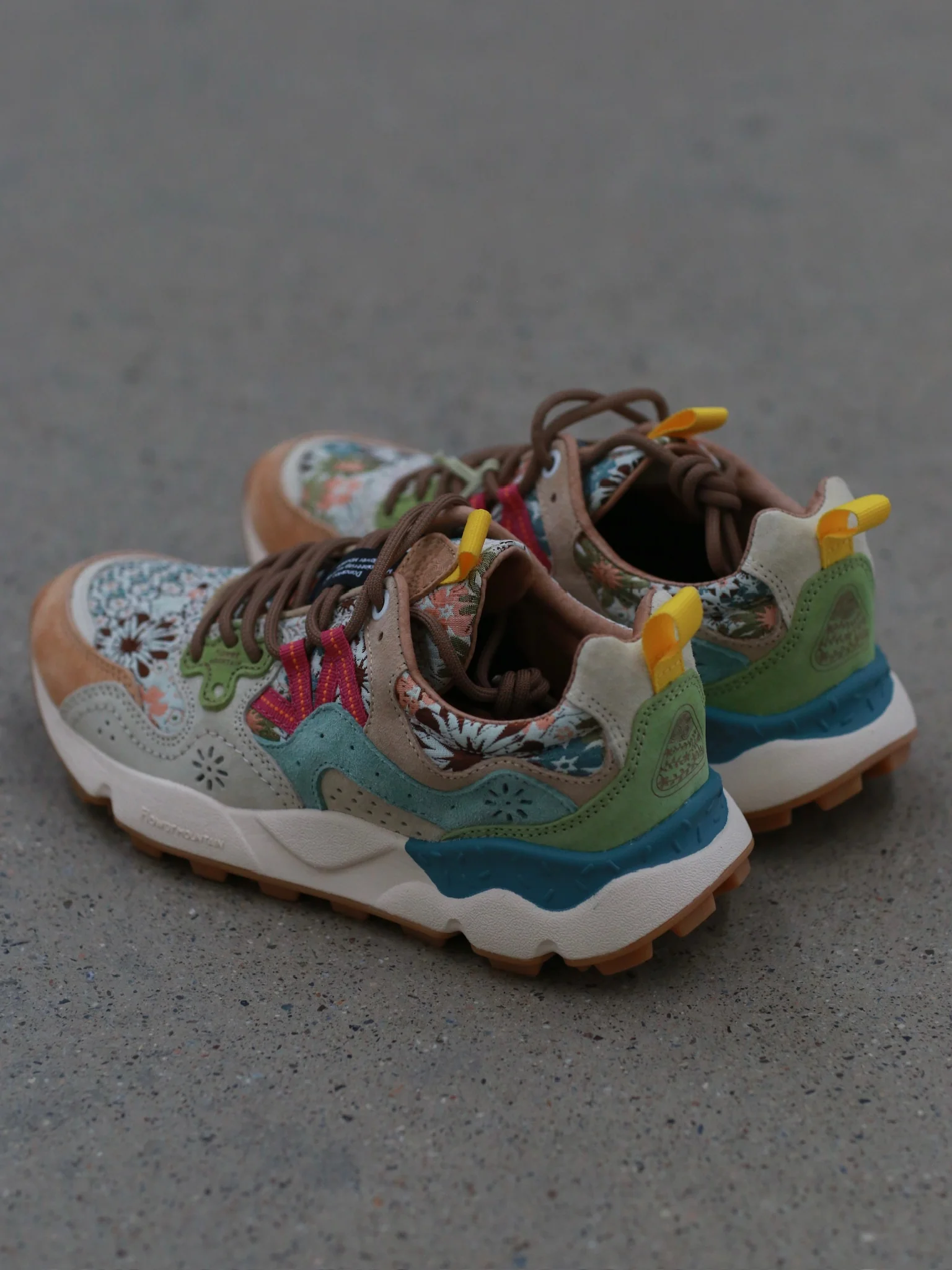 Flower Mountain/YAMANO 3 Hiking Shoes Series FM-FM63696-GCNMHDSL (Terracotta Orange/Rice Yellow/Pale Green) (FM63568) - Image 4