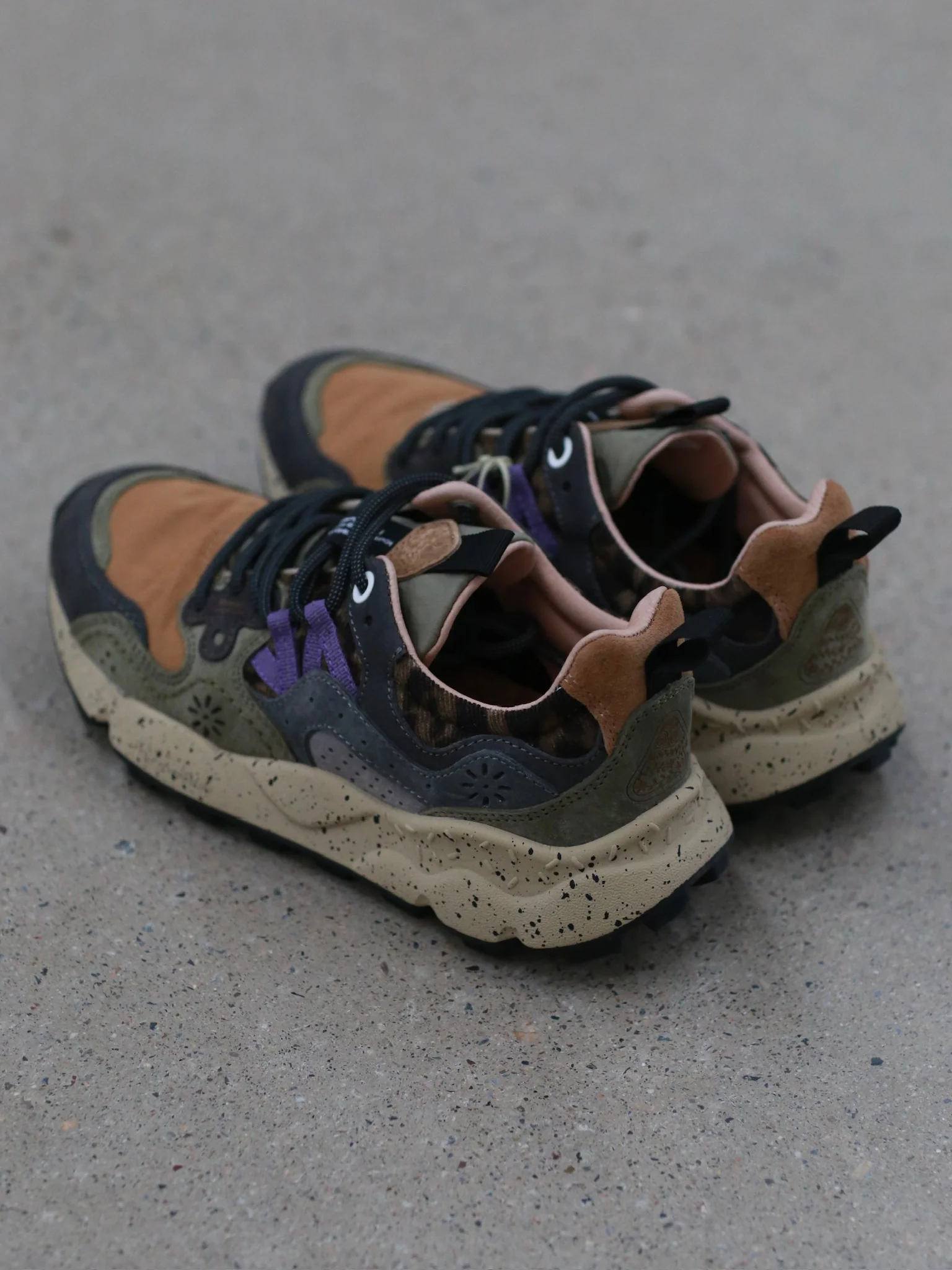 Flower MountainYAMANO 3 Hiking Shoes Series FM-FM63692-THSJL Charcoal GrayDark Olive Green (FM63568) - Image 4