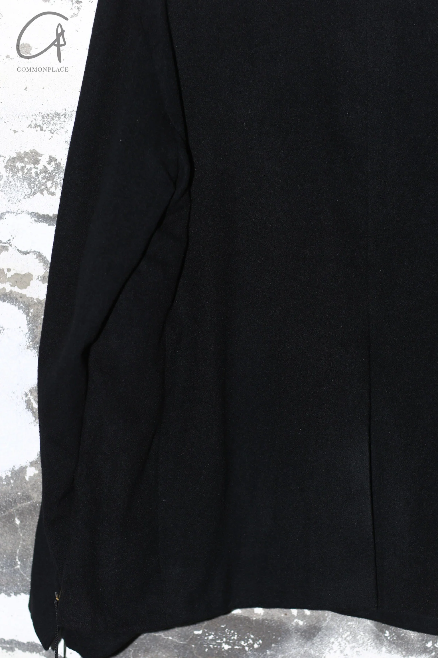 GEOFFREY B. SMALL Silk Cashmere Lined Jacket Italy Handmade Unisex GBS-GJ04special2-SYH Hand Dyed Black Grey Floral GJ04 - Image 3