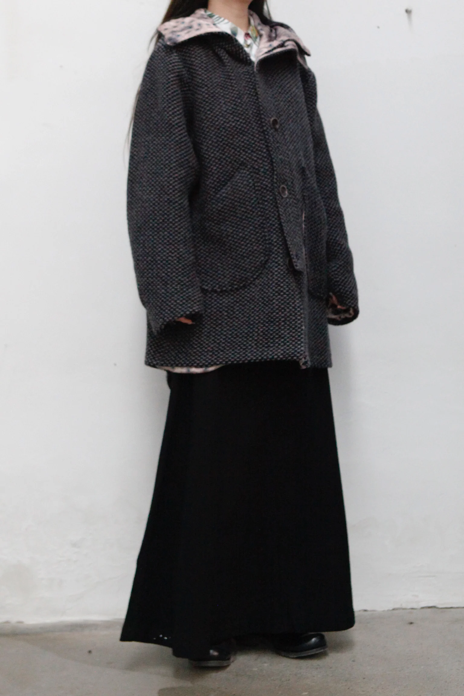 Geoffrey B. Small tail hooded coat DOC09 pink dandelion British grid 1 - Image 4