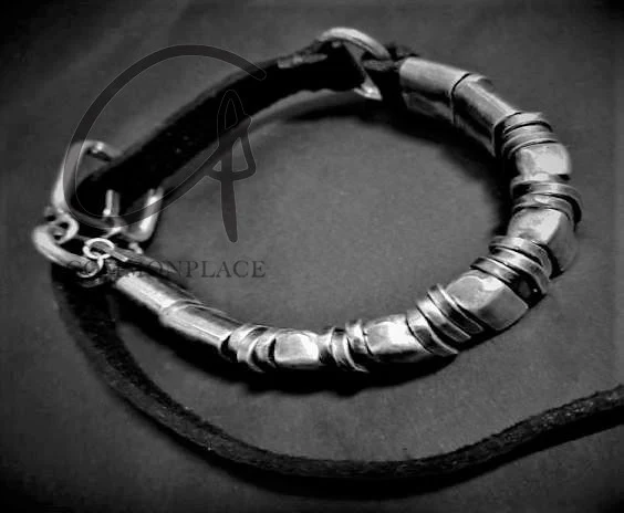 GOTI 24 Autumn and Winter 925 Silver Horse Leather Bracelet Italy GT-BR2208-0 - Image 5