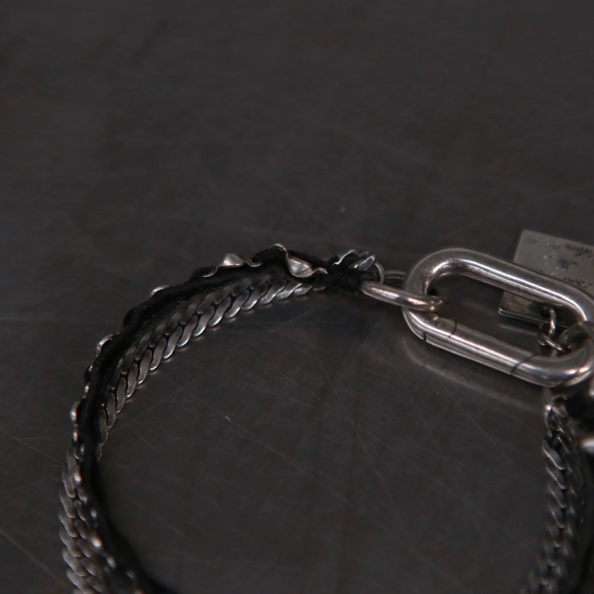 GOTI Kangaroo leather bracelet 925 silver Italy GT-BR1200-0 - Image 2