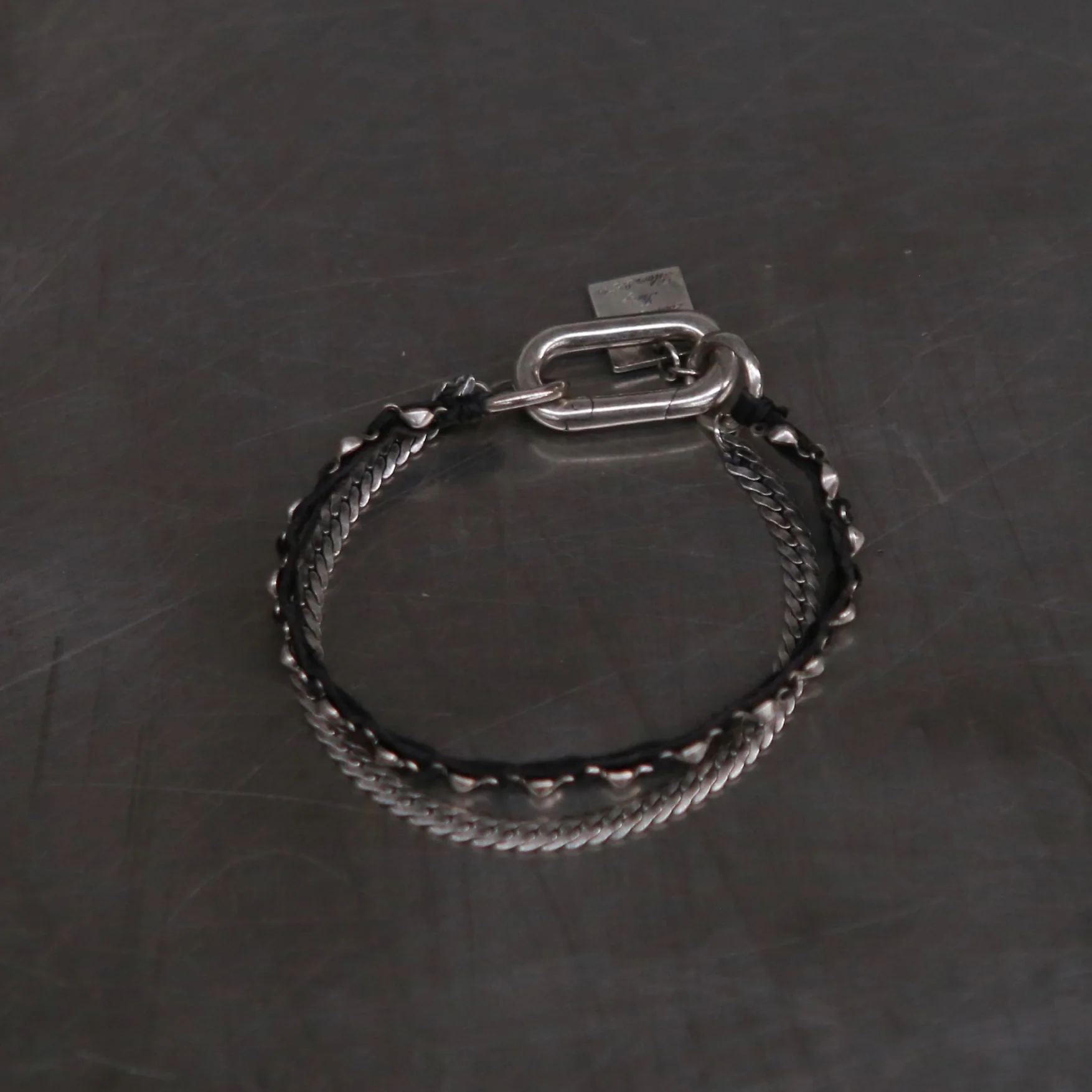 GOTI Kangaroo leather bracelet 925 silver Italy GT-BR1200-0 - Image 4