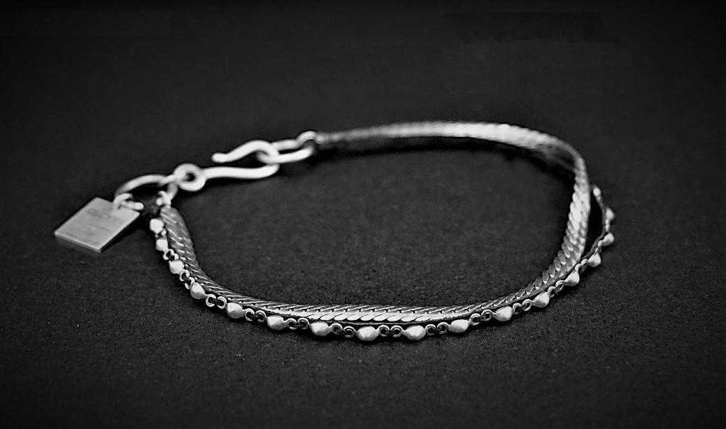 GOTI Kangaroo leather bracelet 925 silver Italy GT-BR1200-0 - Image 5