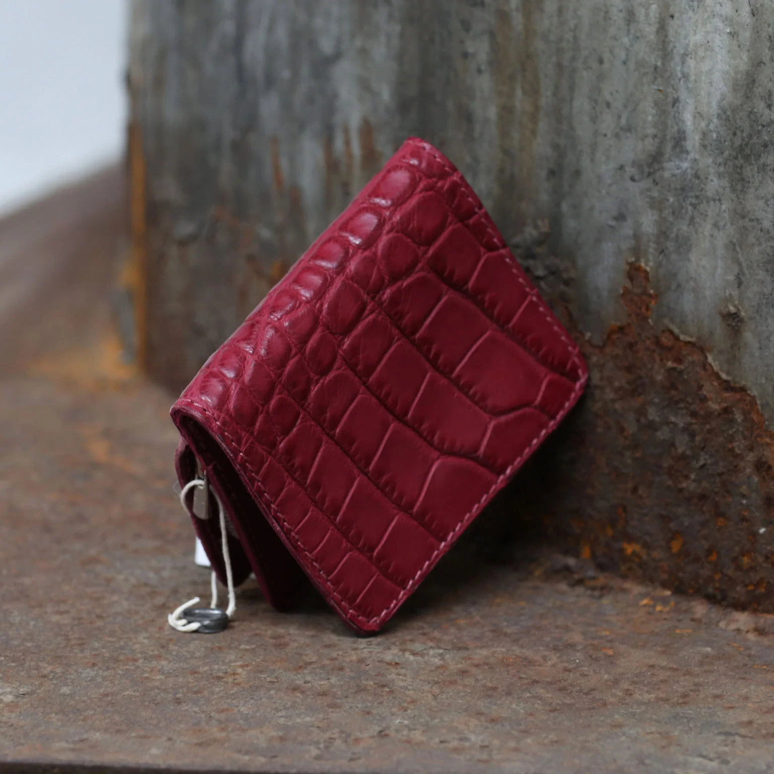 GUIDI crocodile leather zipper wallet C8 CV55T PG2