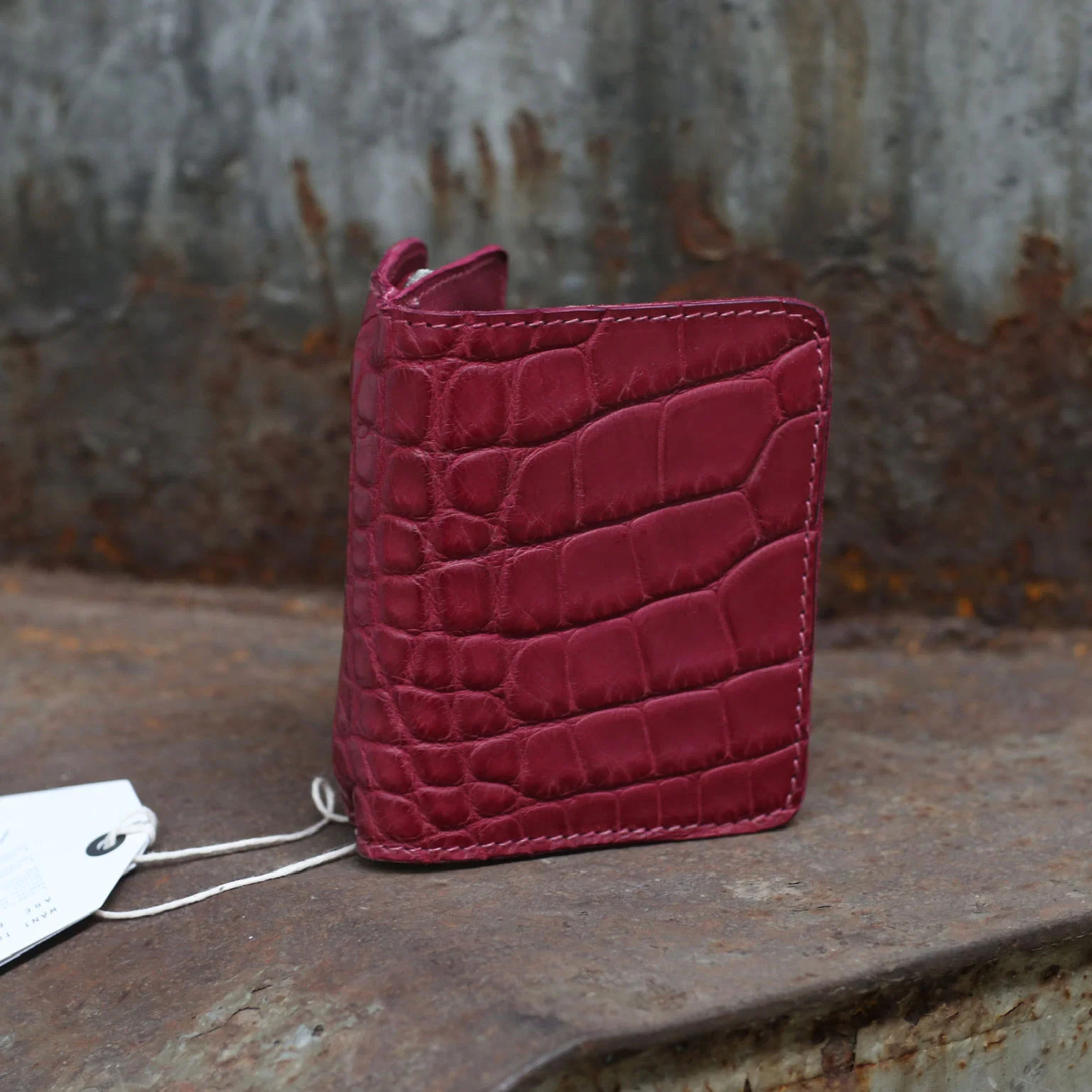 GUIDI crocodile leather zipper wallet C8 CV55T PG2 - Image 2