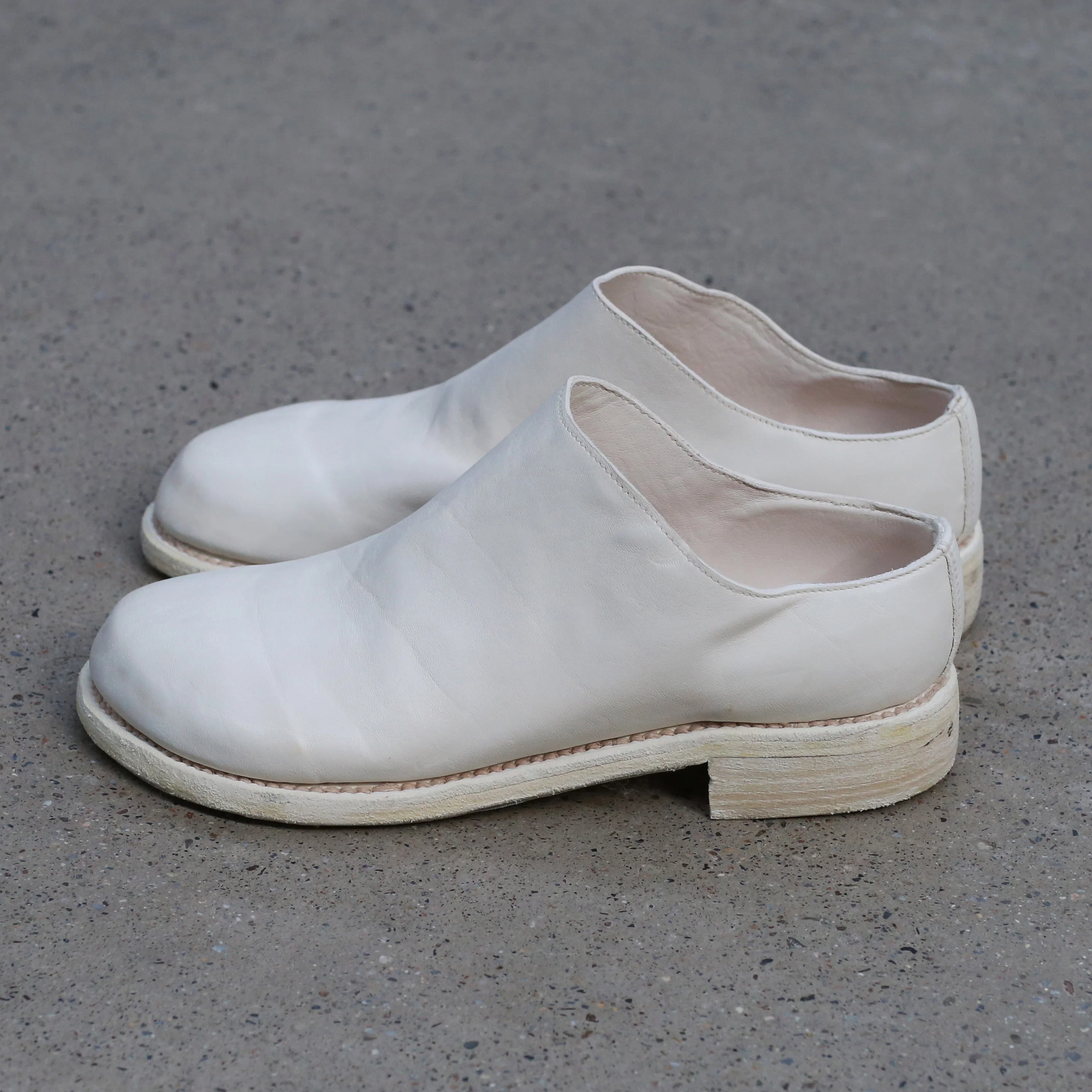 Guidi soft horse full grain animal-shaped shoes ZO01 off-white - Image 2