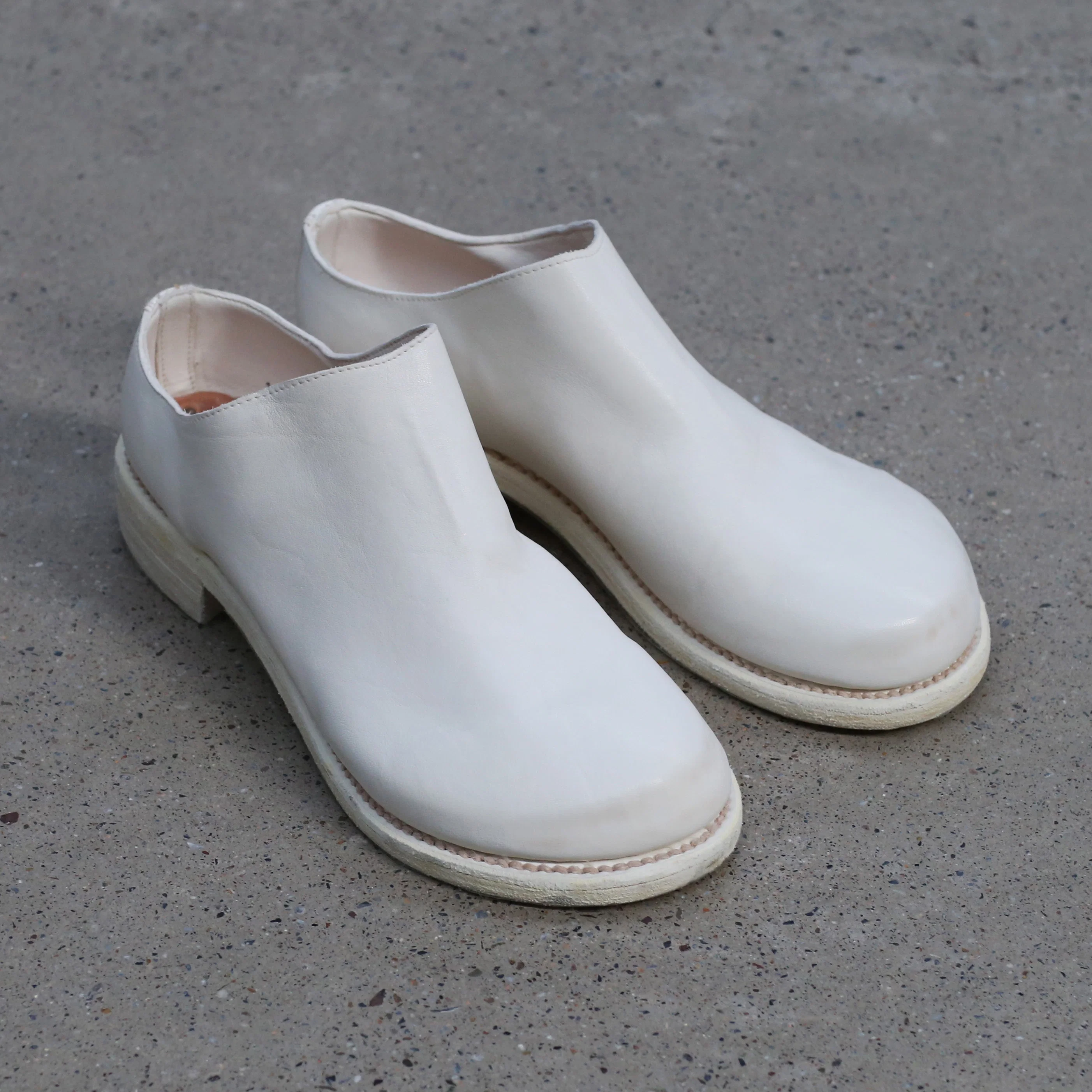 Guidi soft horse full grain animal-shaped shoes ZO01 off-white - Image 3