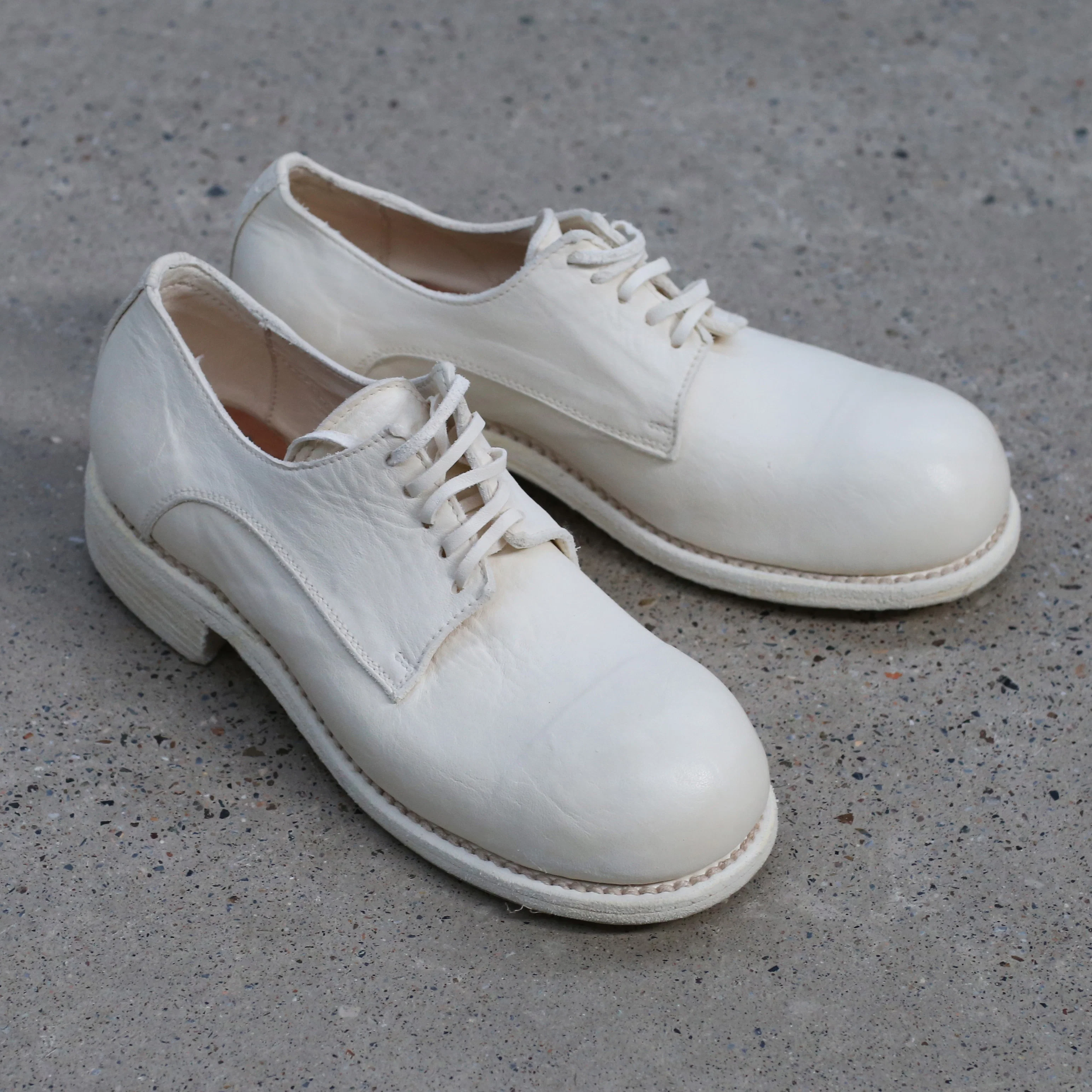 Guidi Soft Horse Whole Grain Big Toe Dad Shoes GR02 Beige - Image 2
