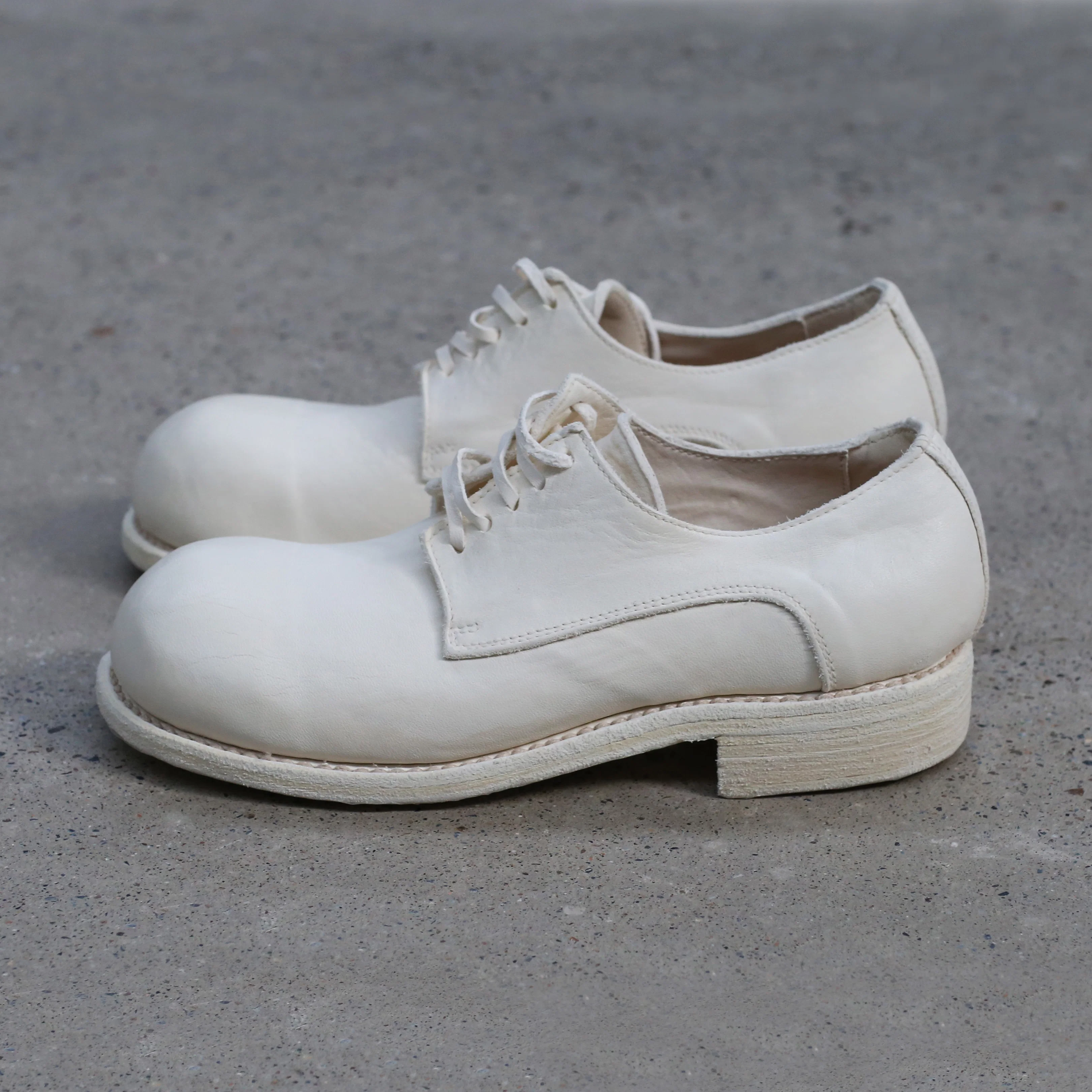 Guidi Soft Horse Whole Grain Big Toe Dad Shoes GR02 Beige - Image 3