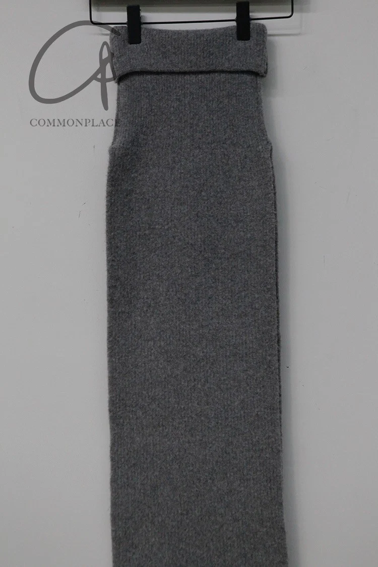 HED MAYNER Turtleneck Scarf K091_GRY Gray PHM3 - Image 3