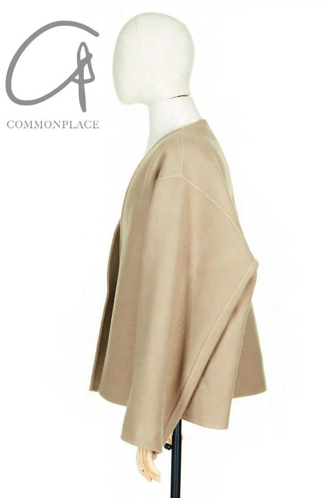 HED MAYNER Reversible cut wool cardigan jacket J21_DBL/CML - Image 12