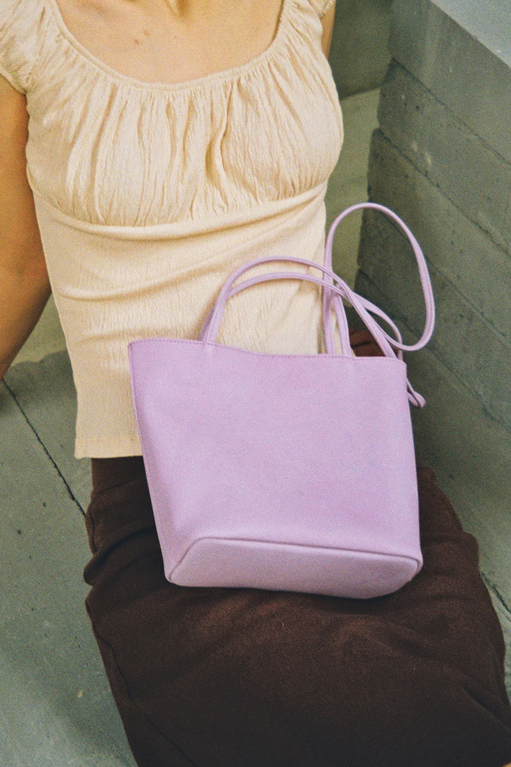 imibooo Yi Mengling same style colorful water-dyed cowhide square bag OOO-IMB24DL-CLS-LP-SRF LIGHT FINK/water-dyed powder POOO1 - Image 21