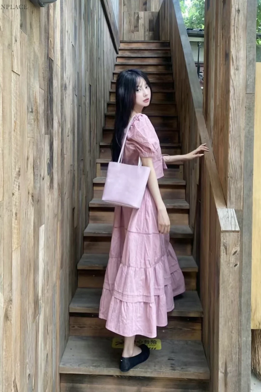 imibooo Yi Mengling same style colorful water-dyed cowhide square bag OOO-IMB24DL-CLS-LP-SRF LIGHT FINK/water-dyed powder POOO1 - Image 7