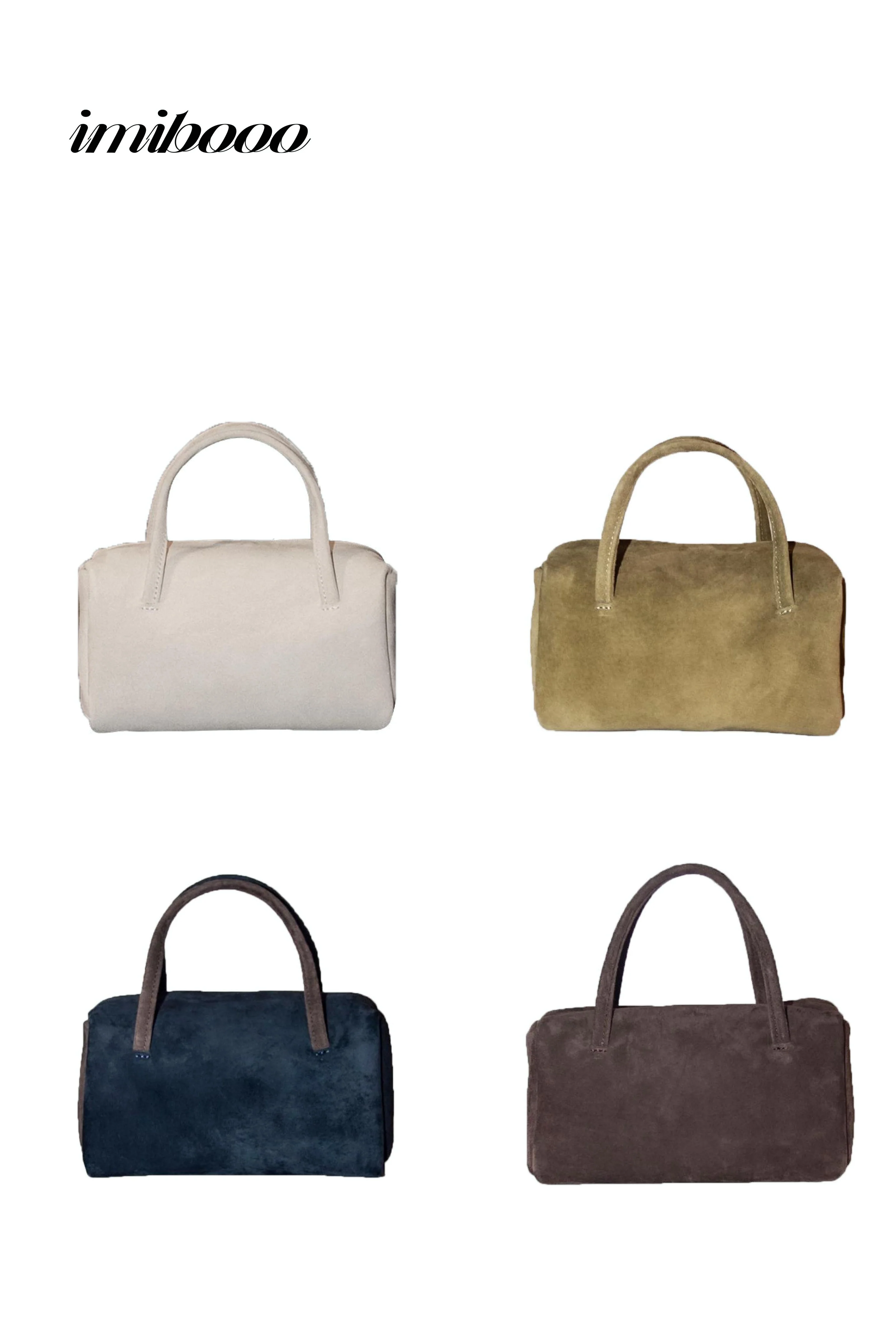 imibooo water-dyed pigskin handbag lunch bag OOO-IMB24BT-PSL-TF TOFU/Bean White OOO-IMB24BT - Image 18