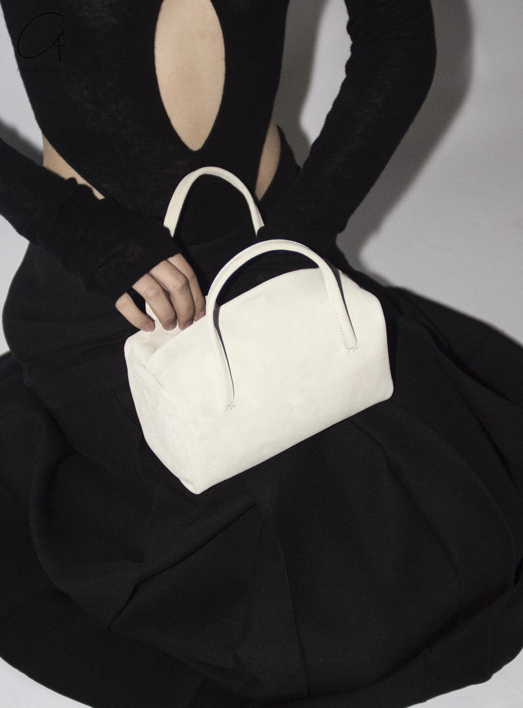 imibooo water-dyed pigskin handbag lunch bag OOO-IMB24BT-PSL-TF TOFU/Bean White OOO-IMB24BT - Image 21
