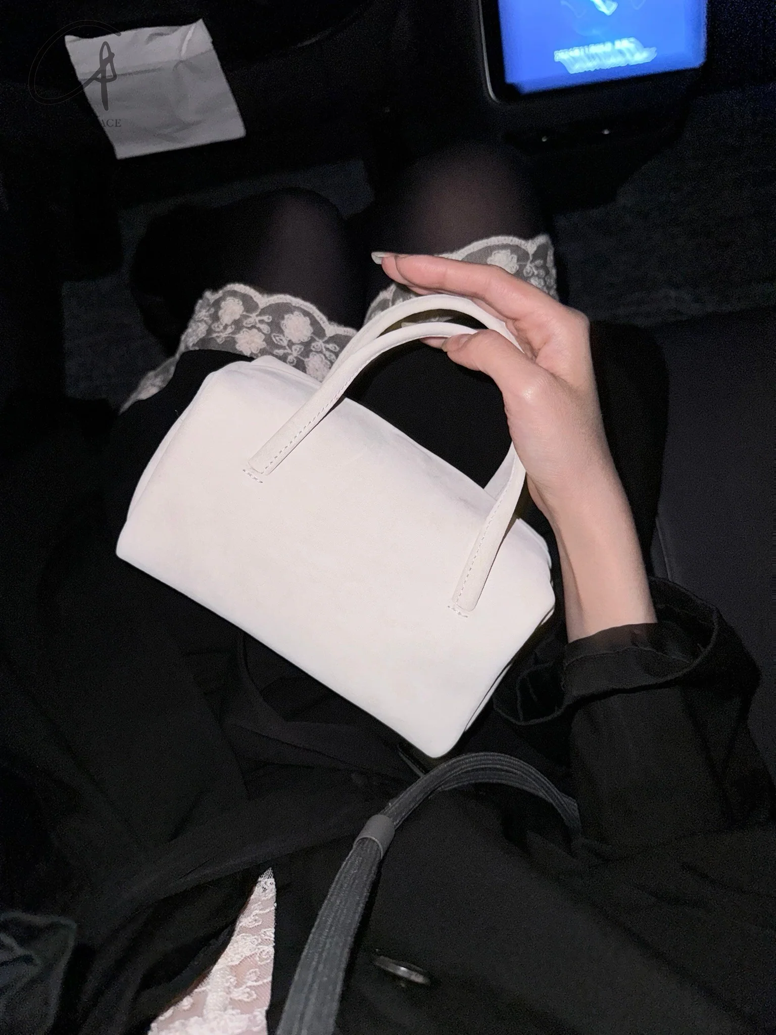 imibooo water-dyed pigskin handbag lunch bag OOO-IMB24BT-PSL-TF TOFU/Bean White OOO-IMB24BT - Image 24