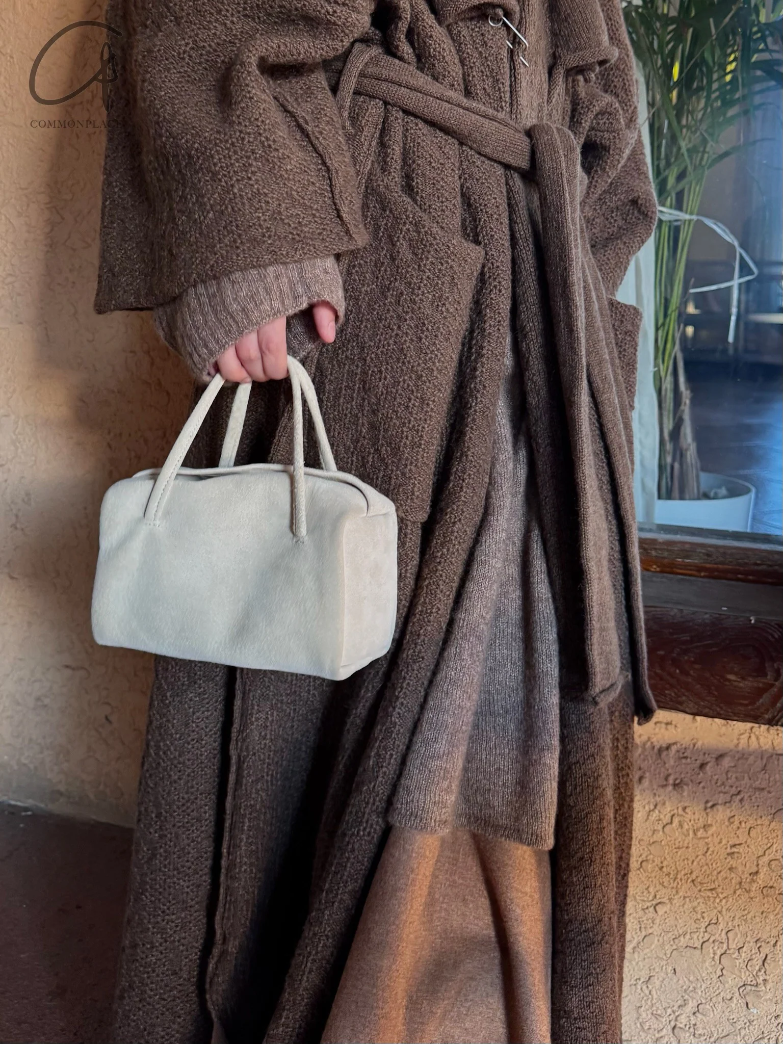 imibooo water-dyed pigskin handbag lunch bag OOO-IMB24BT-PSL-TF TOFU/Bean White OOO-IMB24BT - Image 25