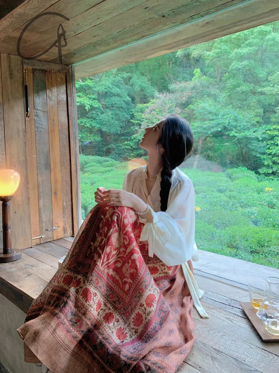 INTO THE EAST 24 Autumn and Winter Linen Printed Pleated Skirt ITE-E1YGAW002NCC21SK-YH Printed - Image 27