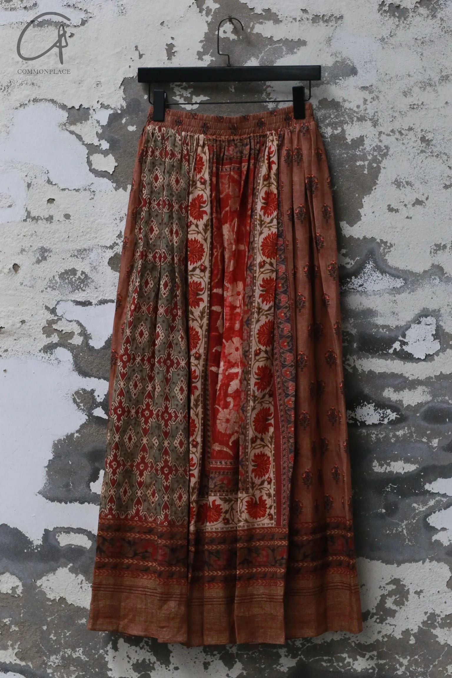 INTO THE EAST 24 Autumn and Winter Linen Printed Pleated Skirt ITE-E1YGAW002NCC21SK-YH Printed - Image 4