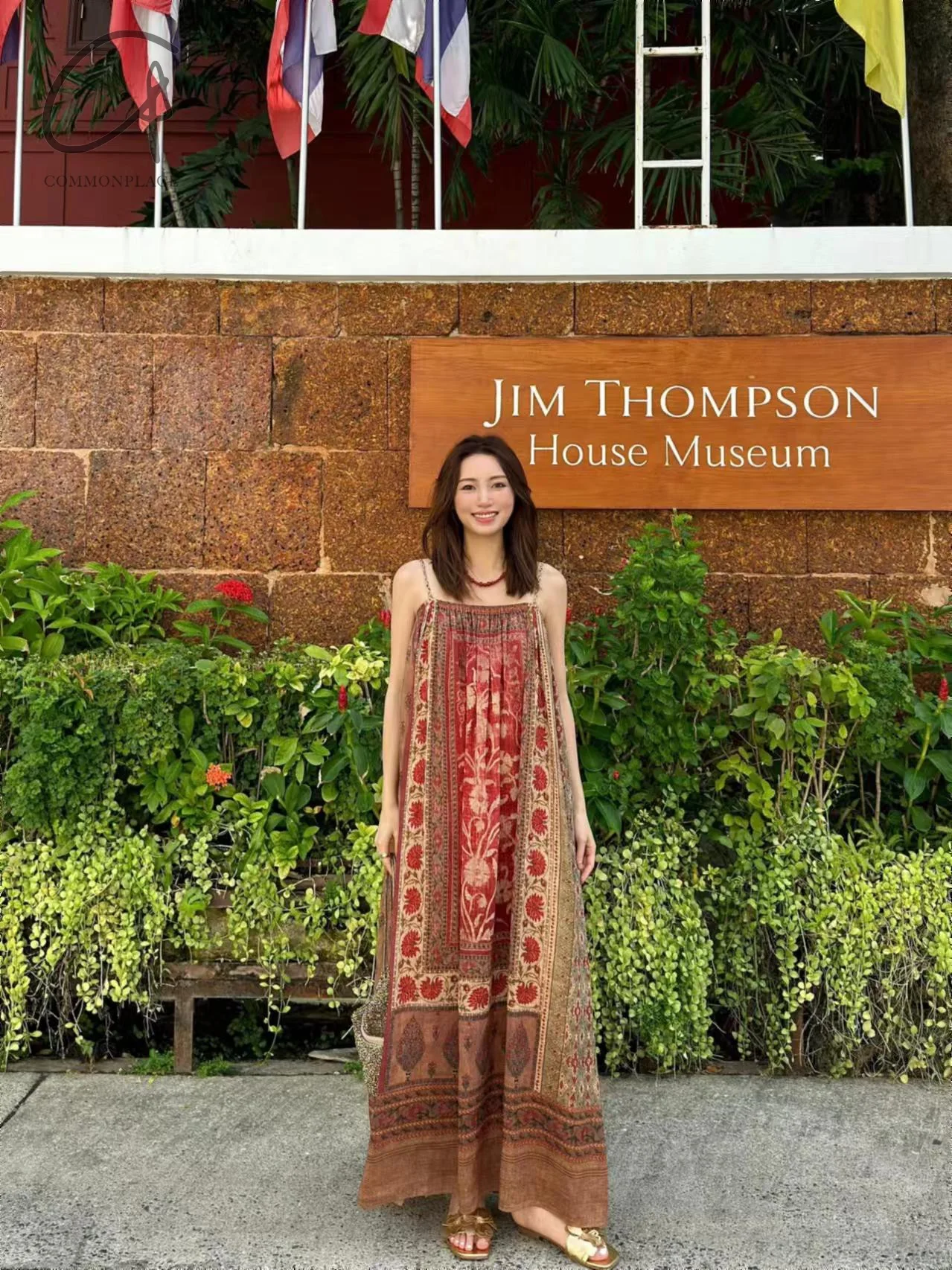 INTO THE EAST 24 Autumn and Winter Silk and Linen Printed Suspender Dress ITE-E1YGAW002NCC21DS-YH Printed - Image 26