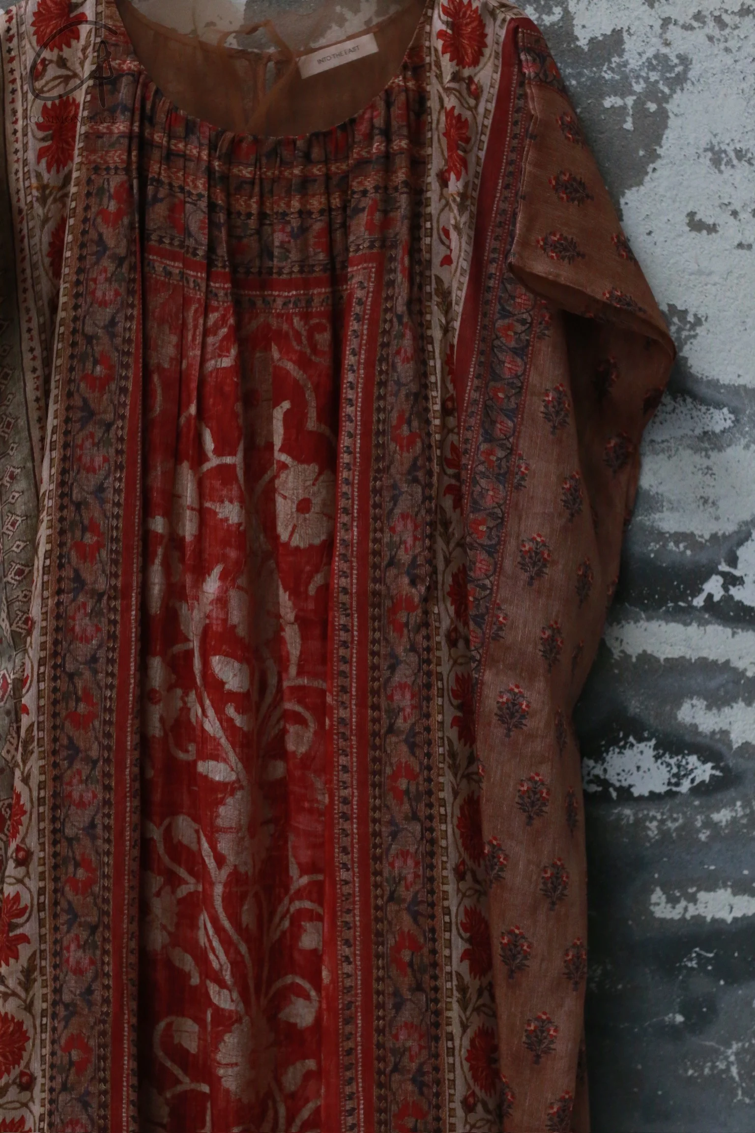 INTO THE EAST 24 Autumn and Winter Silk and Linen Printed Tulle Dress ITE-E1YGAW005NCC21DS-YH Printed - Image 11
