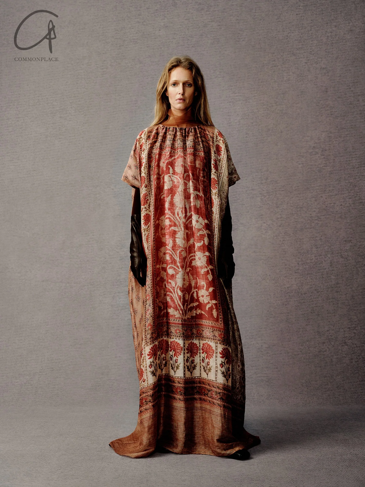 INTO THE EAST 24 Autumn and Winter Silk and Linen Printed Tulle Dress ITE-E1YGAW005NCC21DS-YH Printed - Image 13