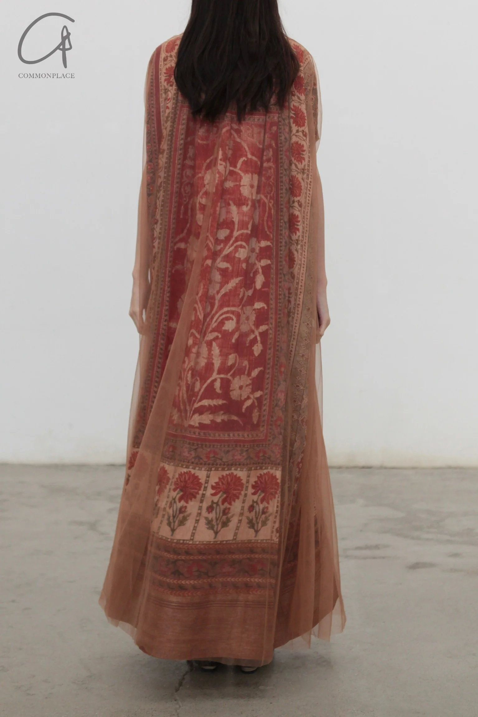 INTO THE EAST 24 Autumn and Winter Silk and Linen Printed Tulle Dress ITE-E1YGAW005NCC21DS-YH Printed - Image 2