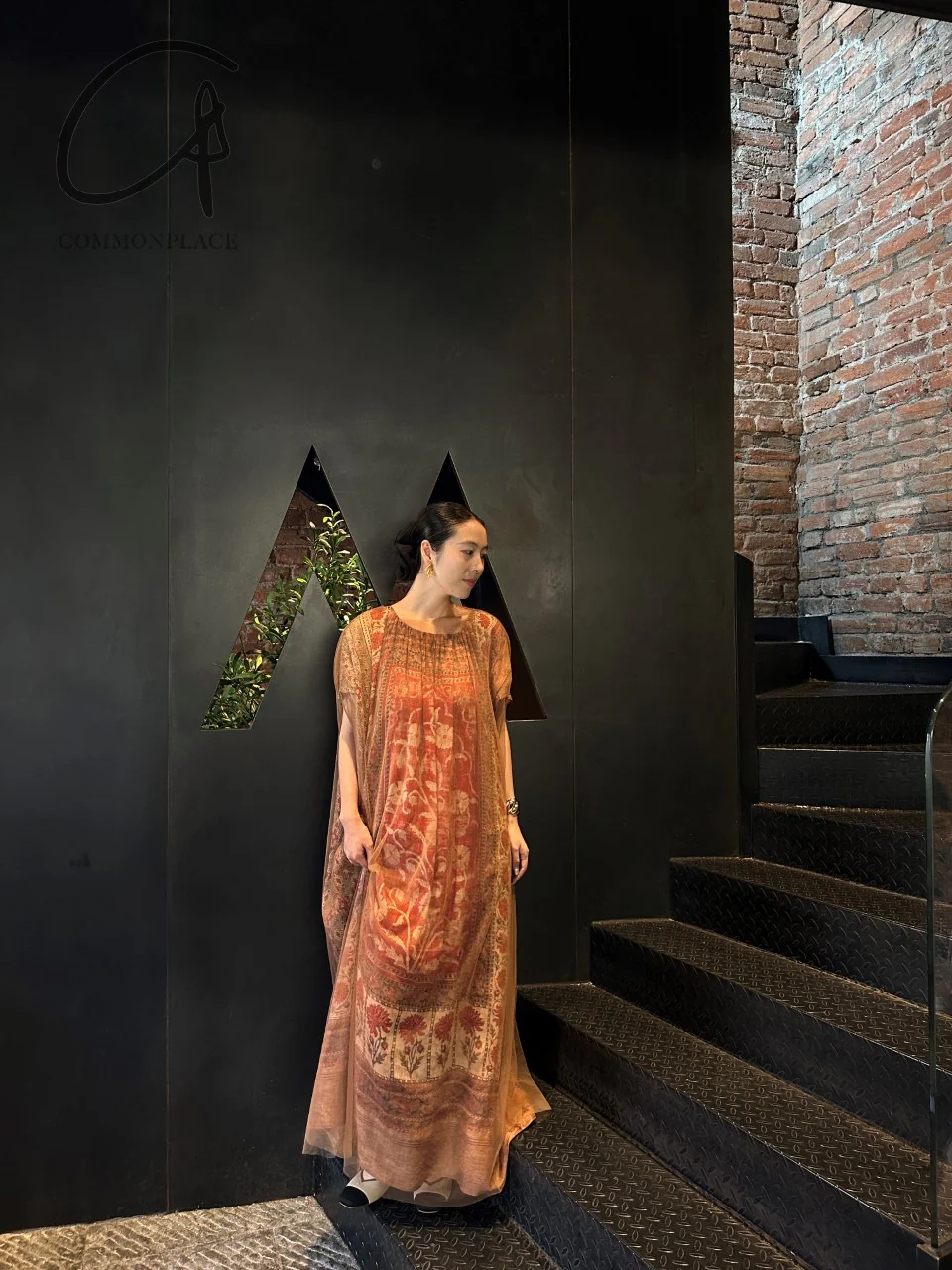 INTO THE EAST 24 Autumn and Winter Silk and Linen Printed Tulle Dress ITE-E1YGAW005NCC21DS-YH Printed - Image 21