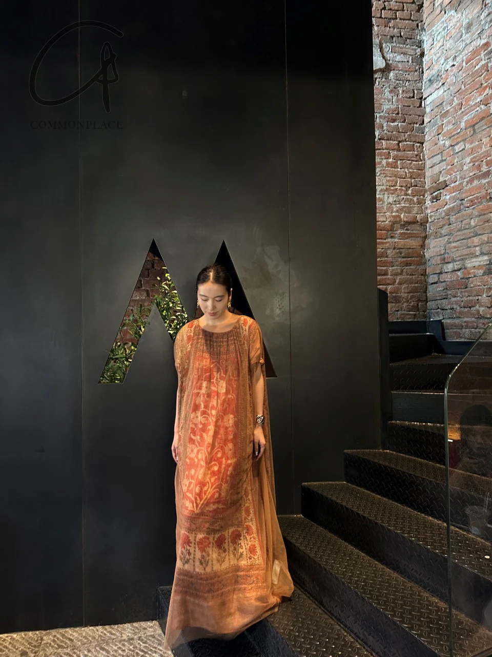 INTO THE EAST 24 Autumn and Winter Silk and Linen Printed Tulle Dress ITE-E1YGAW005NCC21DS-YH Printed - Image 22