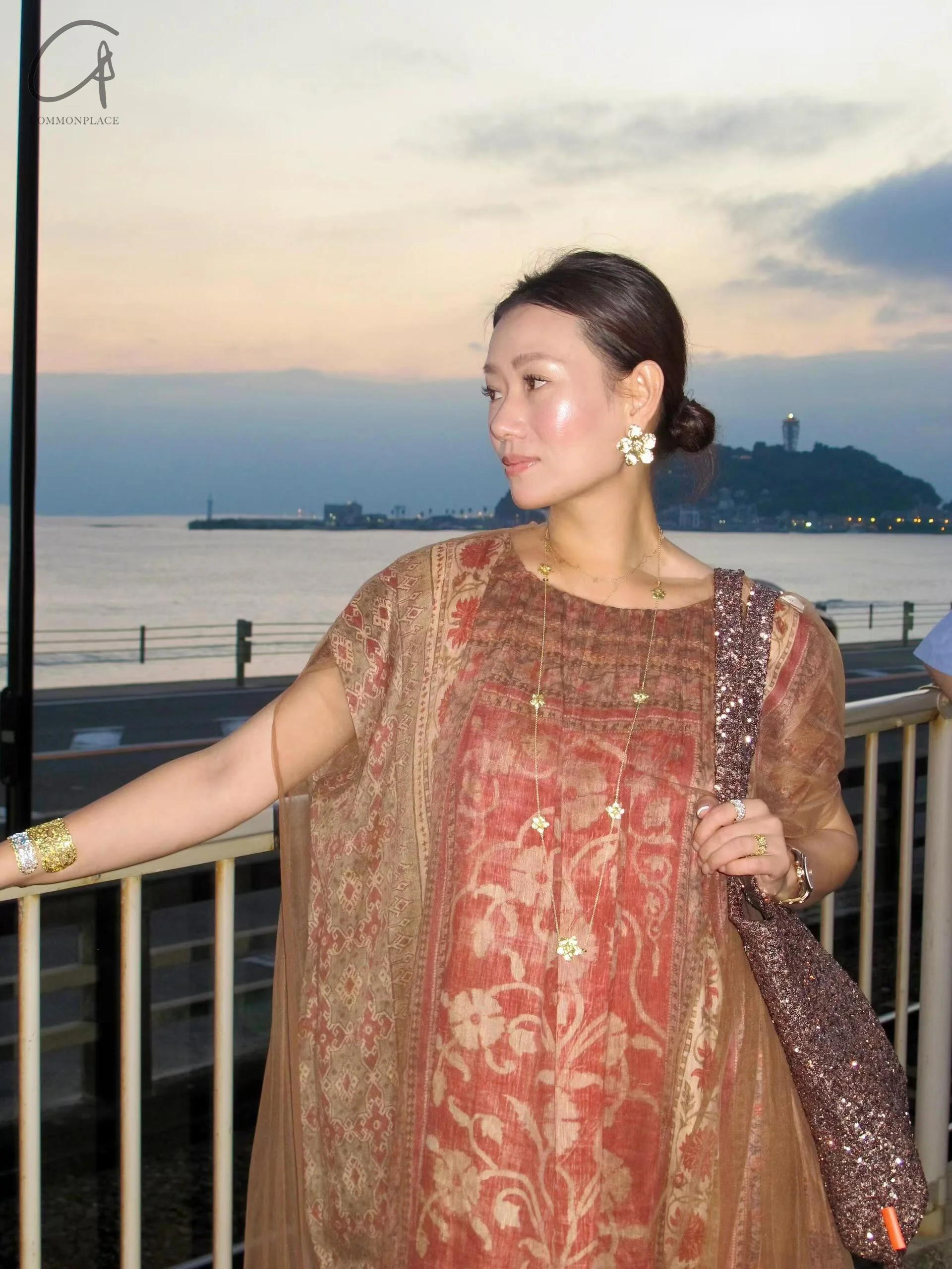 INTO THE EAST 24 Autumn and Winter Silk and Linen Printed Tulle Dress ITE-E1YGAW005NCC21DS-YH Printed - Image 25