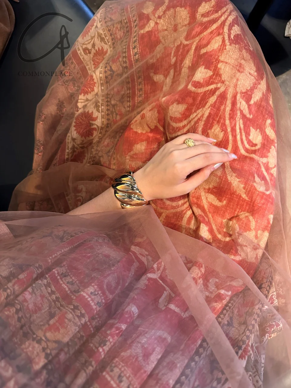 INTO THE EAST 24 Autumn and Winter Silk and Linen Printed Tulle Dress ITE-E1YGAW005NCC21DS-YH Printed - Image 32